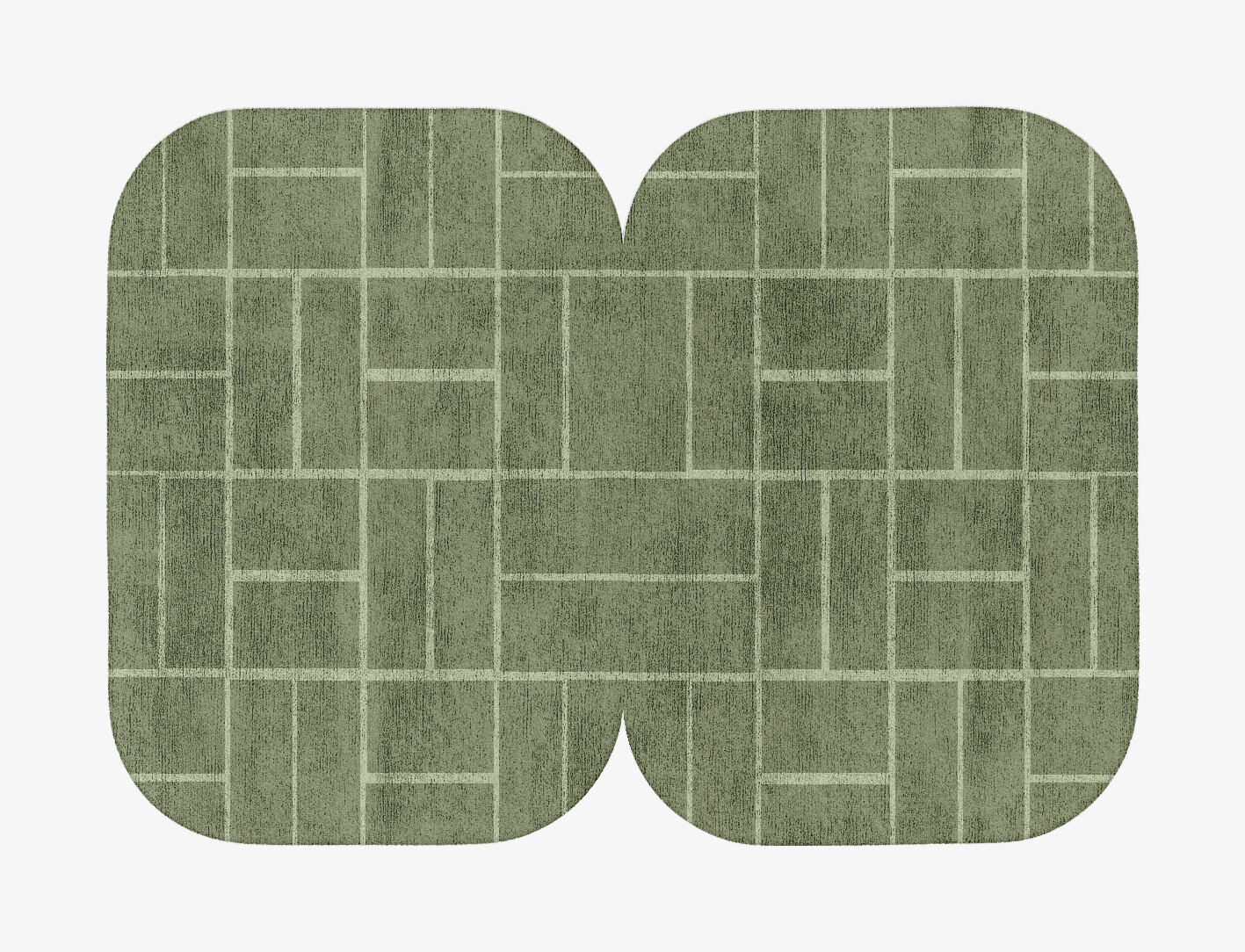 Kyle Geometric Eight Hand Tufted Bamboo Silk Custom Rug by Rug Artisan