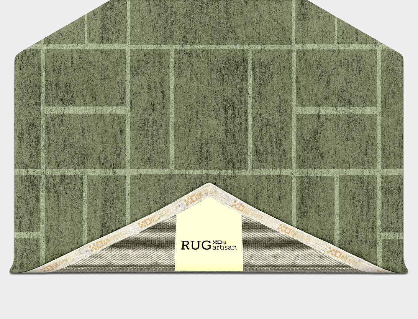 Kyle Geometric Hexagon Hand Tufted Bamboo Silk Custom Rug by Rug Artisan