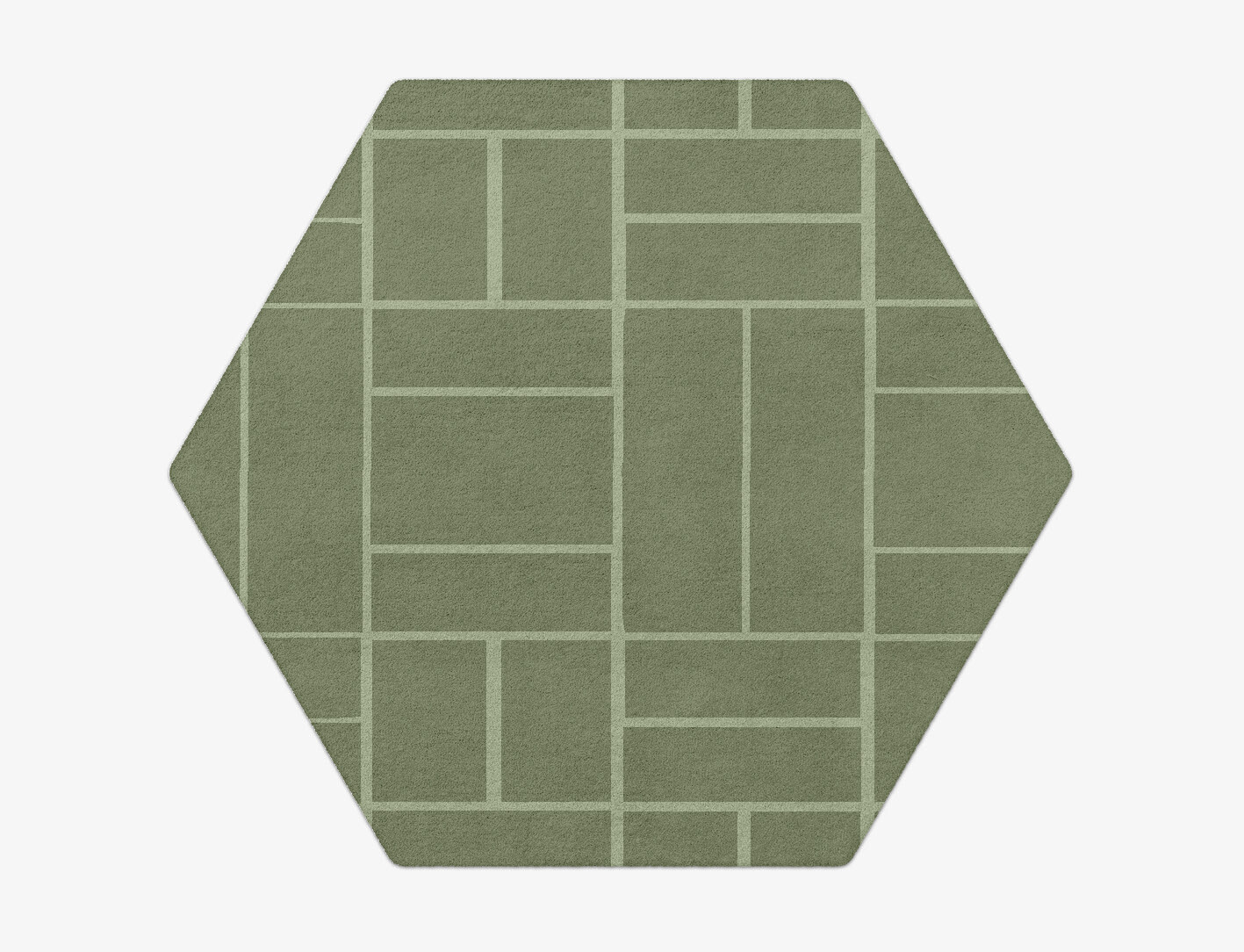 Kyle Geometric Hexagon Hand Tufted Pure Wool Custom Rug by Rug Artisan