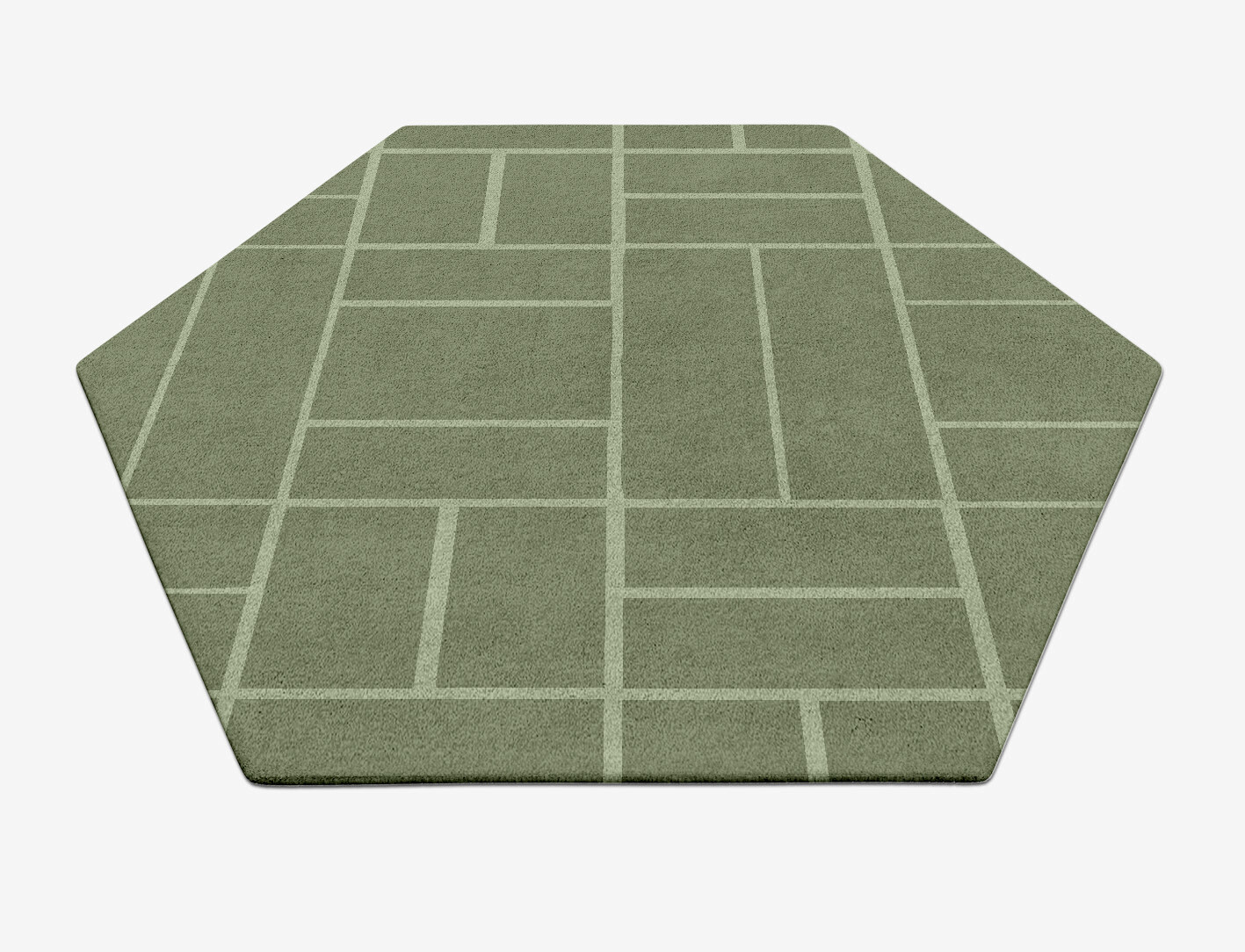 Kyle Geometric Hexagon Hand Tufted Pure Wool Custom Rug by Rug Artisan