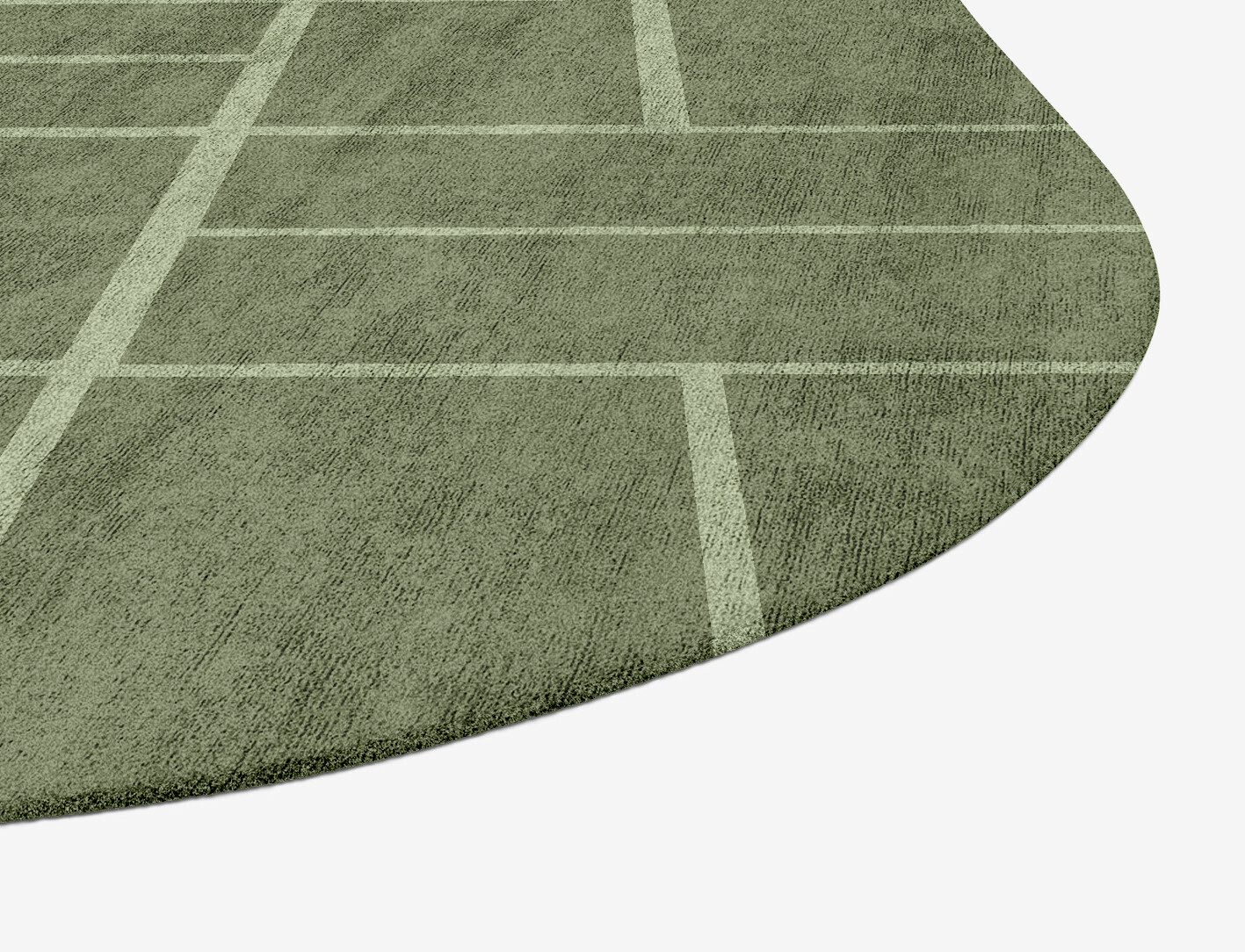 Kyle Geometric Oblong Hand Tufted Bamboo Silk Custom Rug by Rug Artisan