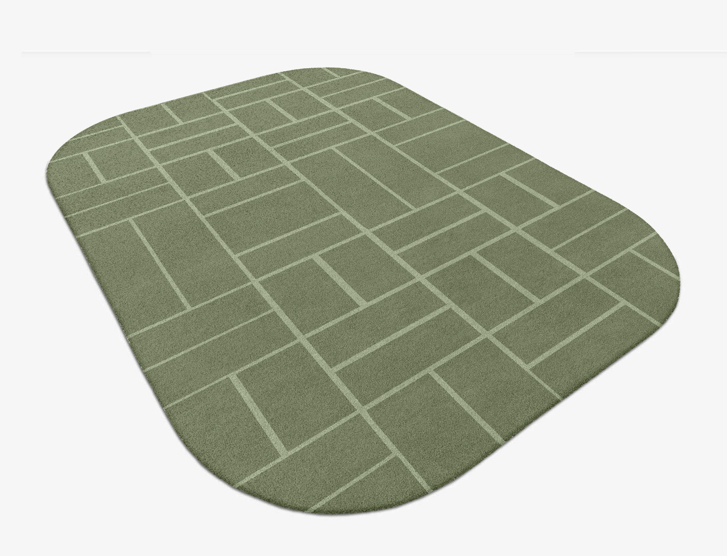 Kyle Geometric Oblong Hand Tufted Pure Wool Custom Rug by Rug Artisan