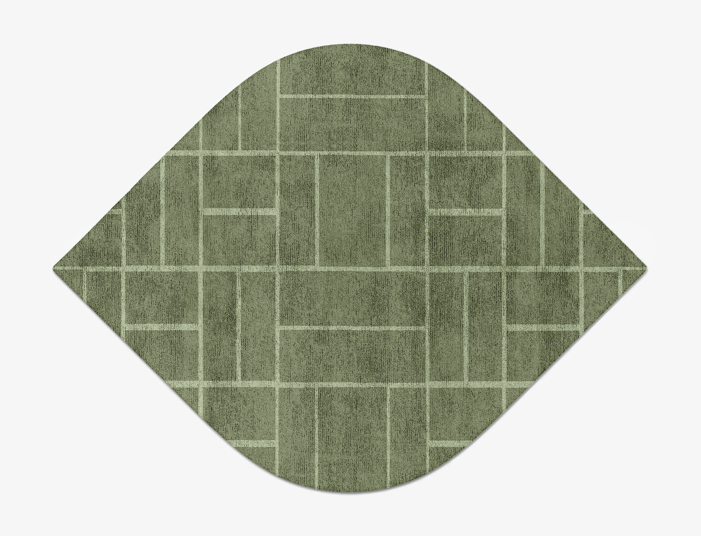 Kyle Geometric Ogee Hand Tufted Bamboo Silk Custom Rug by Rug Artisan