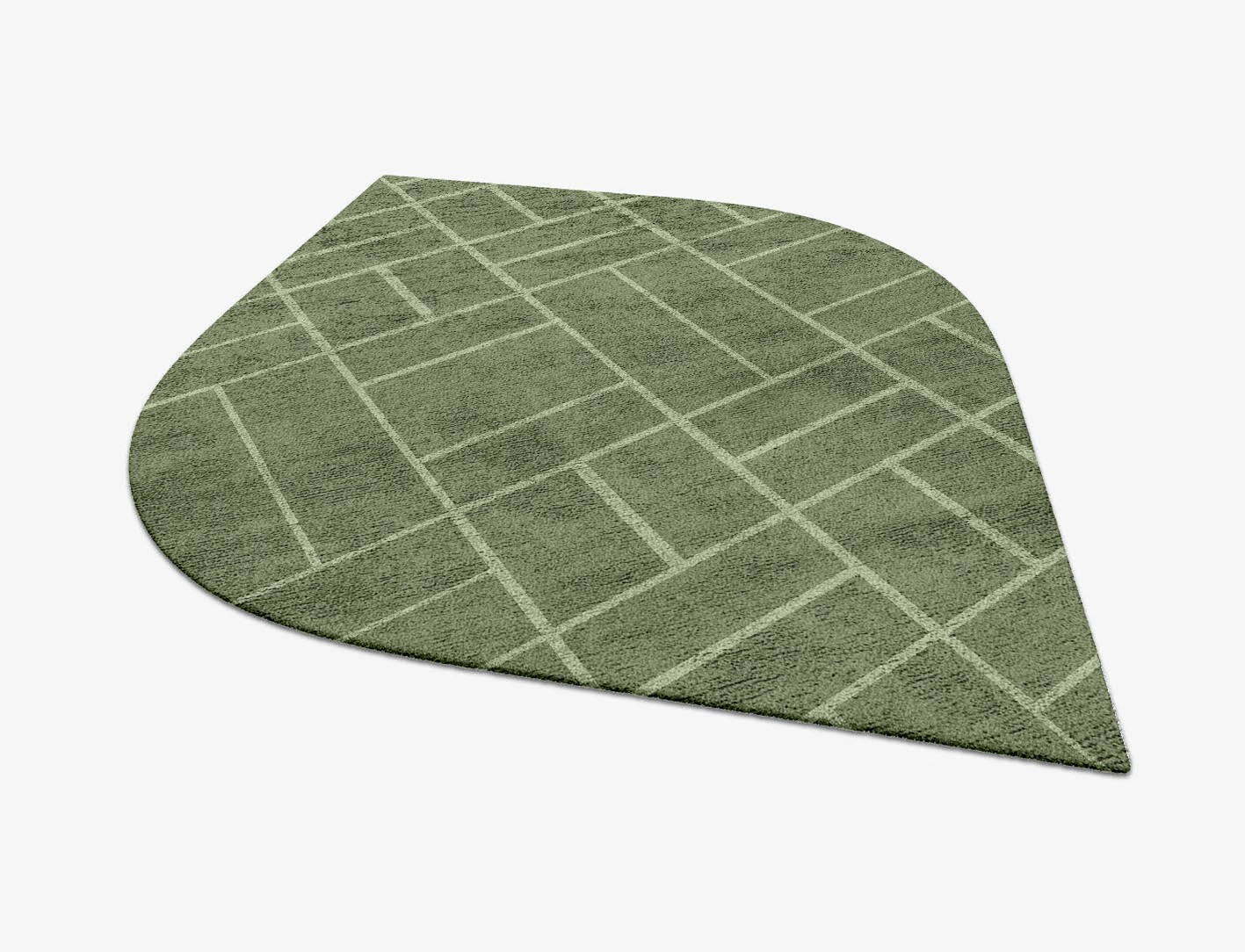 Kyle Geometric Ogee Hand Tufted Bamboo Silk Custom Rug by Rug Artisan