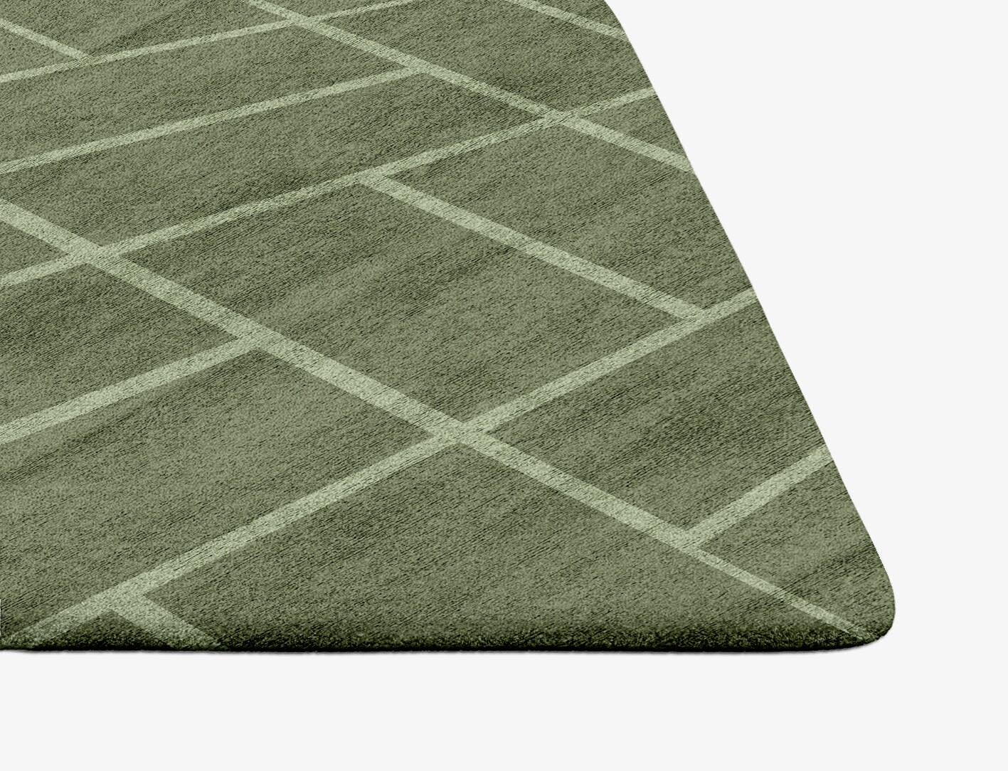 Kyle Geometric Ogee Hand Tufted Bamboo Silk Custom Rug by Rug Artisan