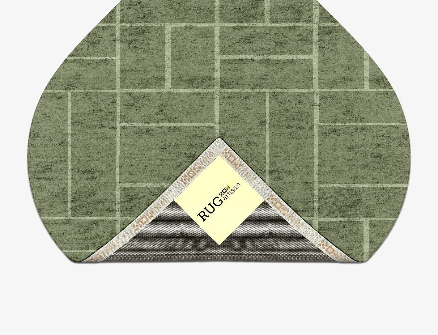 Kyle Geometric Ogee Hand Tufted Bamboo Silk Custom Rug by Rug Artisan