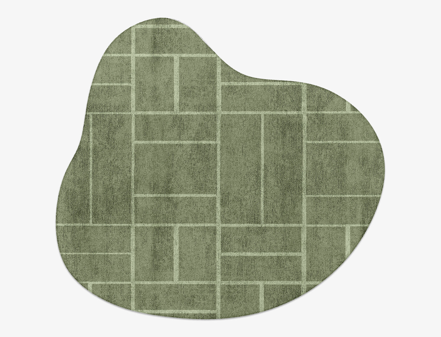 Kyle Geometric Splash Hand Tufted Bamboo Silk Custom Rug by Rug Artisan