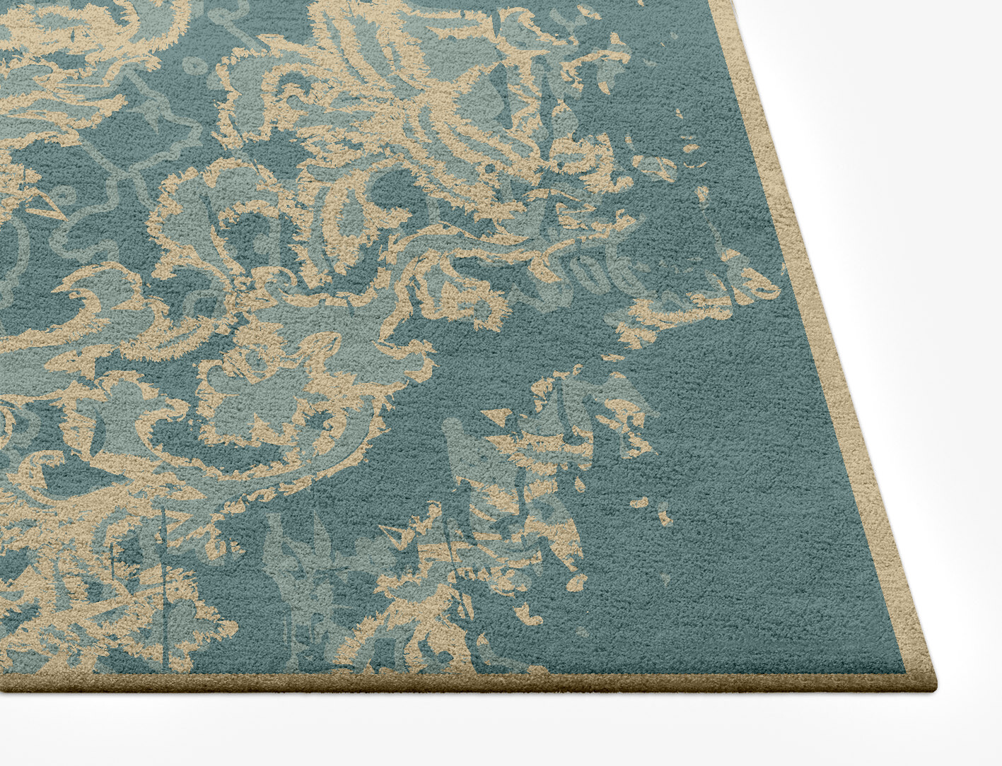 Ladan Persian Bagh Rectangle Hand Tufted Pure Wool Custom Rug by Rug Artisan