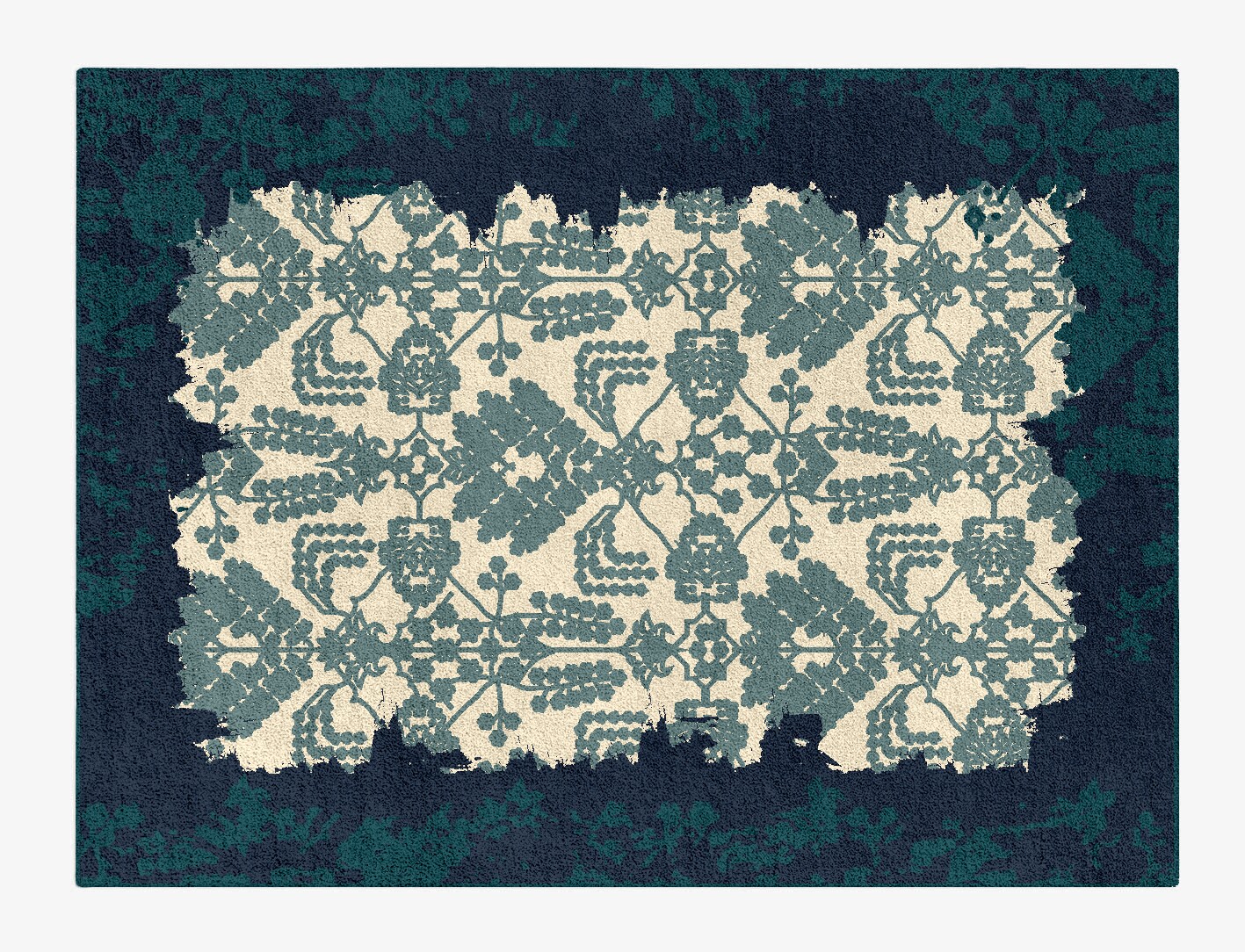 Lalleh Persian Bagh Rectangle Hand Tufted Pure Wool Custom Rug by Rug Artisan