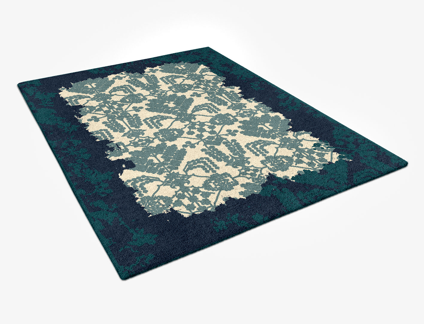 Lalleh Persian Bagh Rectangle Hand Tufted Pure Wool Custom Rug by Rug Artisan