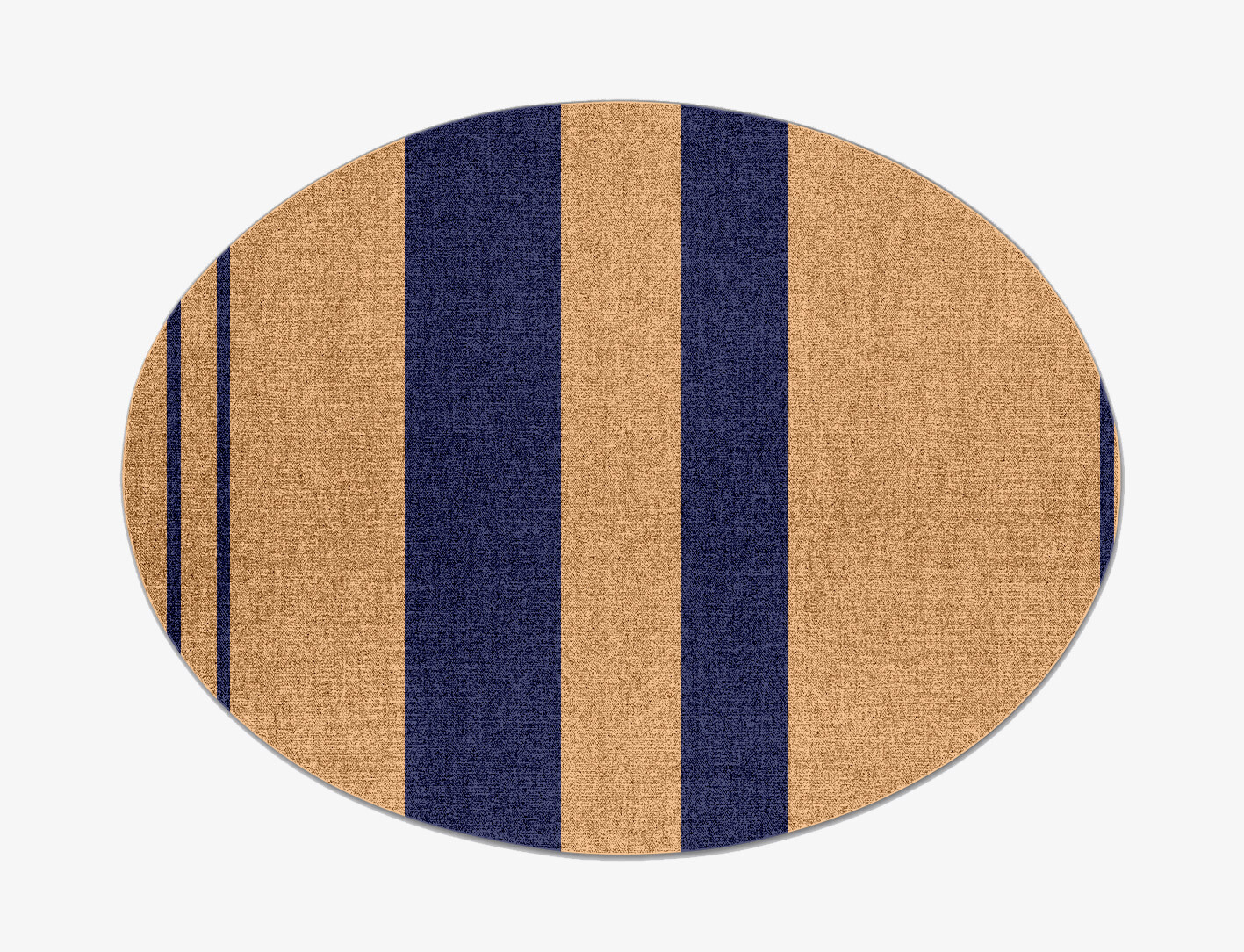 Lambent Geometric Oval Flatweave New Zealand Wool Custom Rug by Rug Artisan