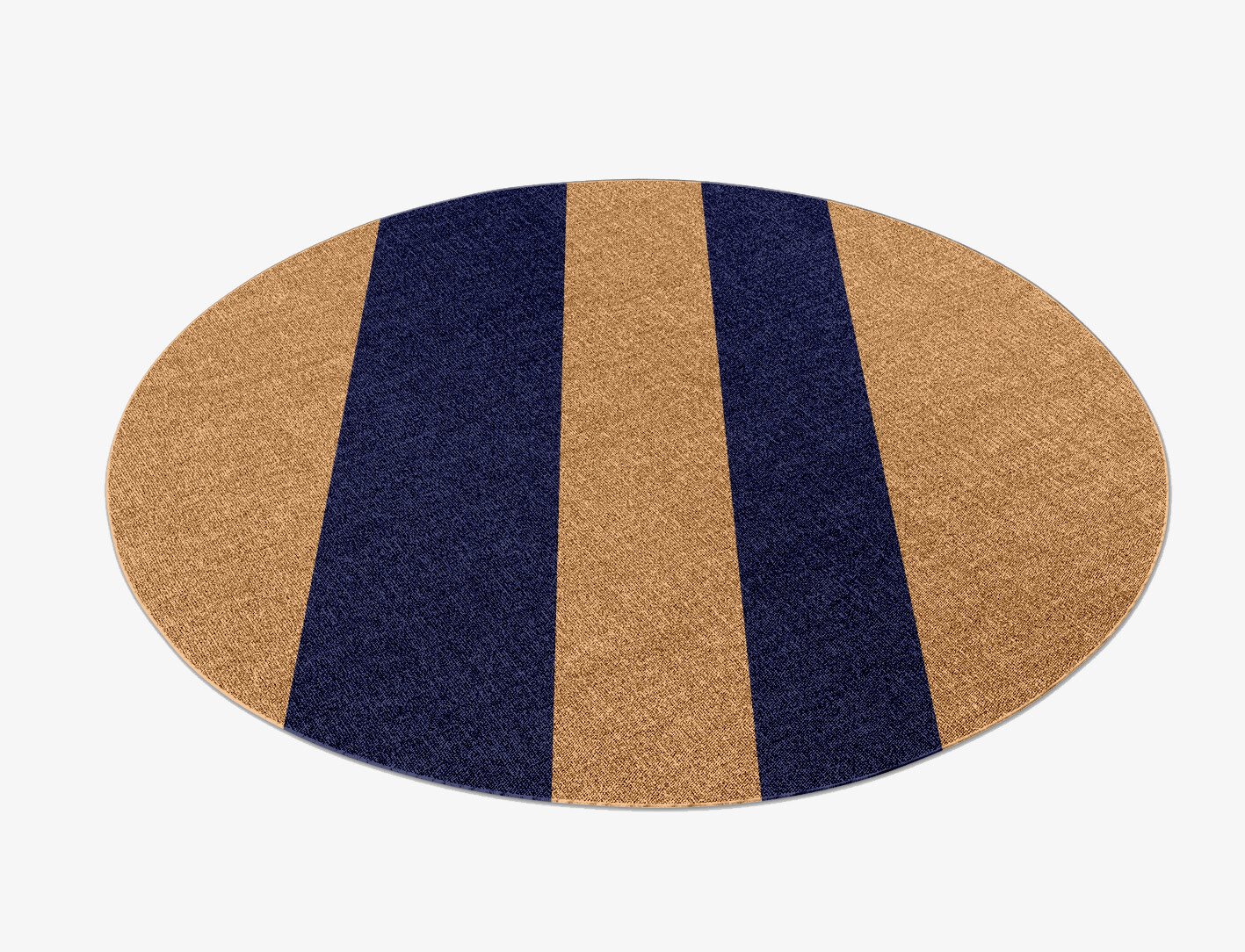 Lambent Geometric Round Flatweave New Zealand Wool Custom Rug by Rug Artisan
