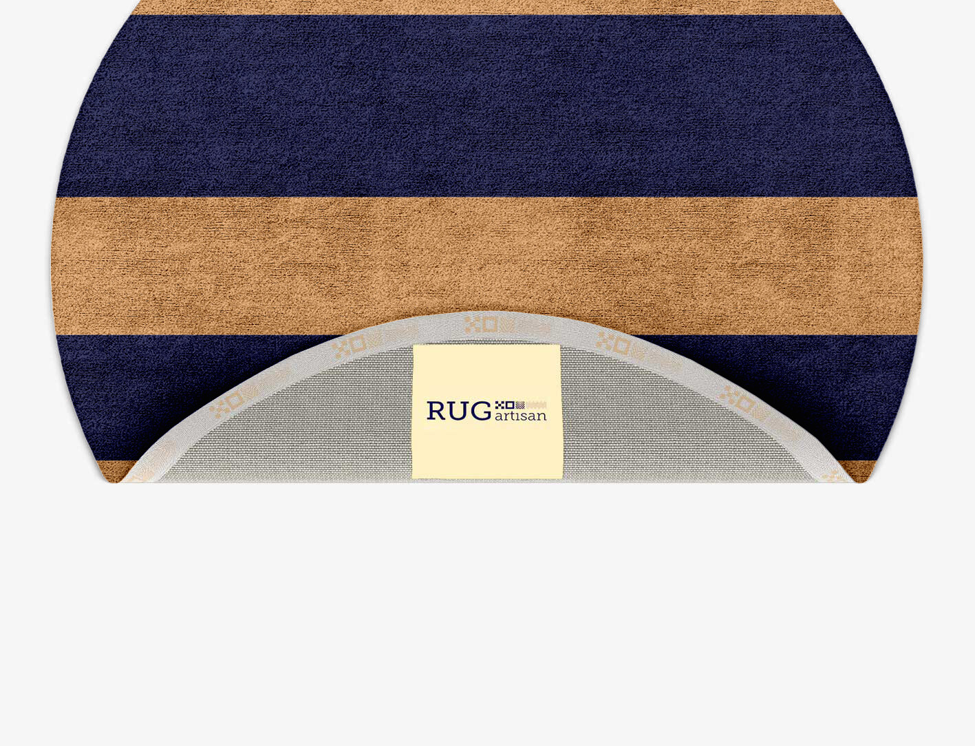 Lambent Geometric Round Hand Tufted Bamboo Silk Custom Rug by Rug Artisan