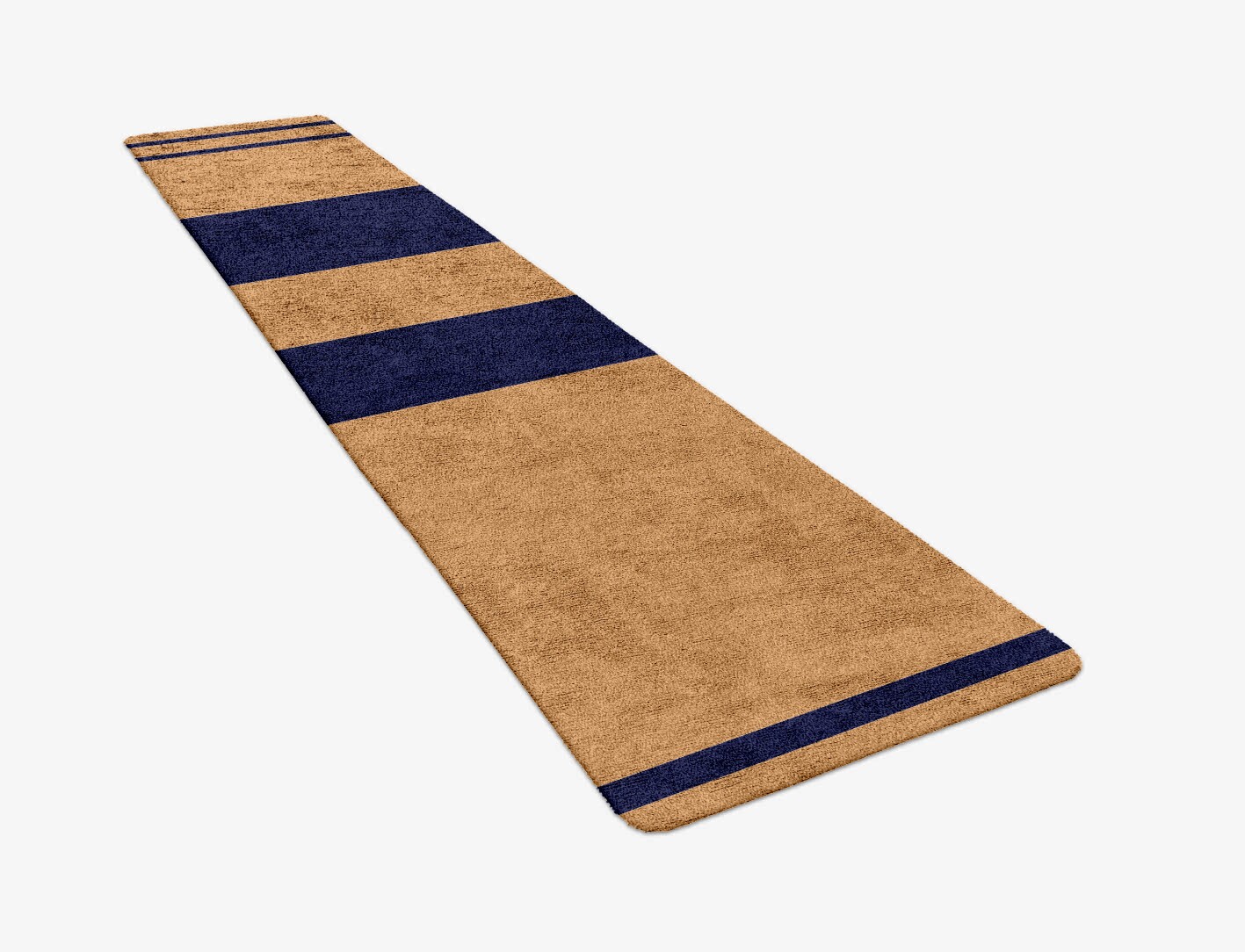 Lambent Geometric Runner Hand Tufted Bamboo Silk Custom Rug by Rug Artisan