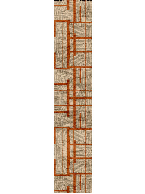 Lamina Modern Art Runner Hand Knotted Bamboo Silk Custom Rug by Rug Artisan