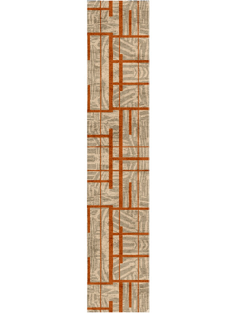 Lamina Modern Art Runner Hand Tufted Bamboo Silk Custom Rug by Rug Artisan