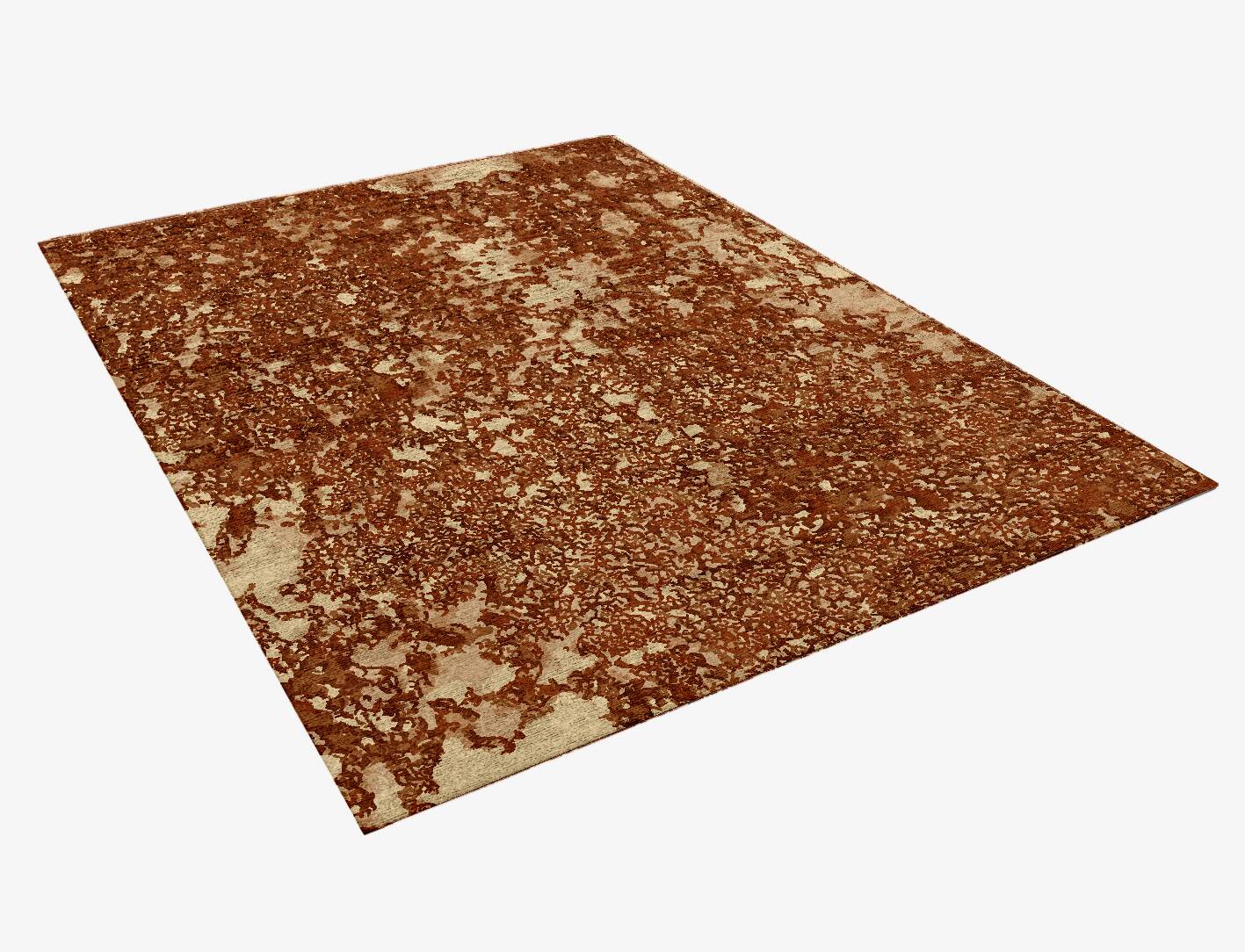 Land Creeper Brush Strokes Rectangle Hand Knotted Bamboo Silk Custom Rug by Rug Artisan