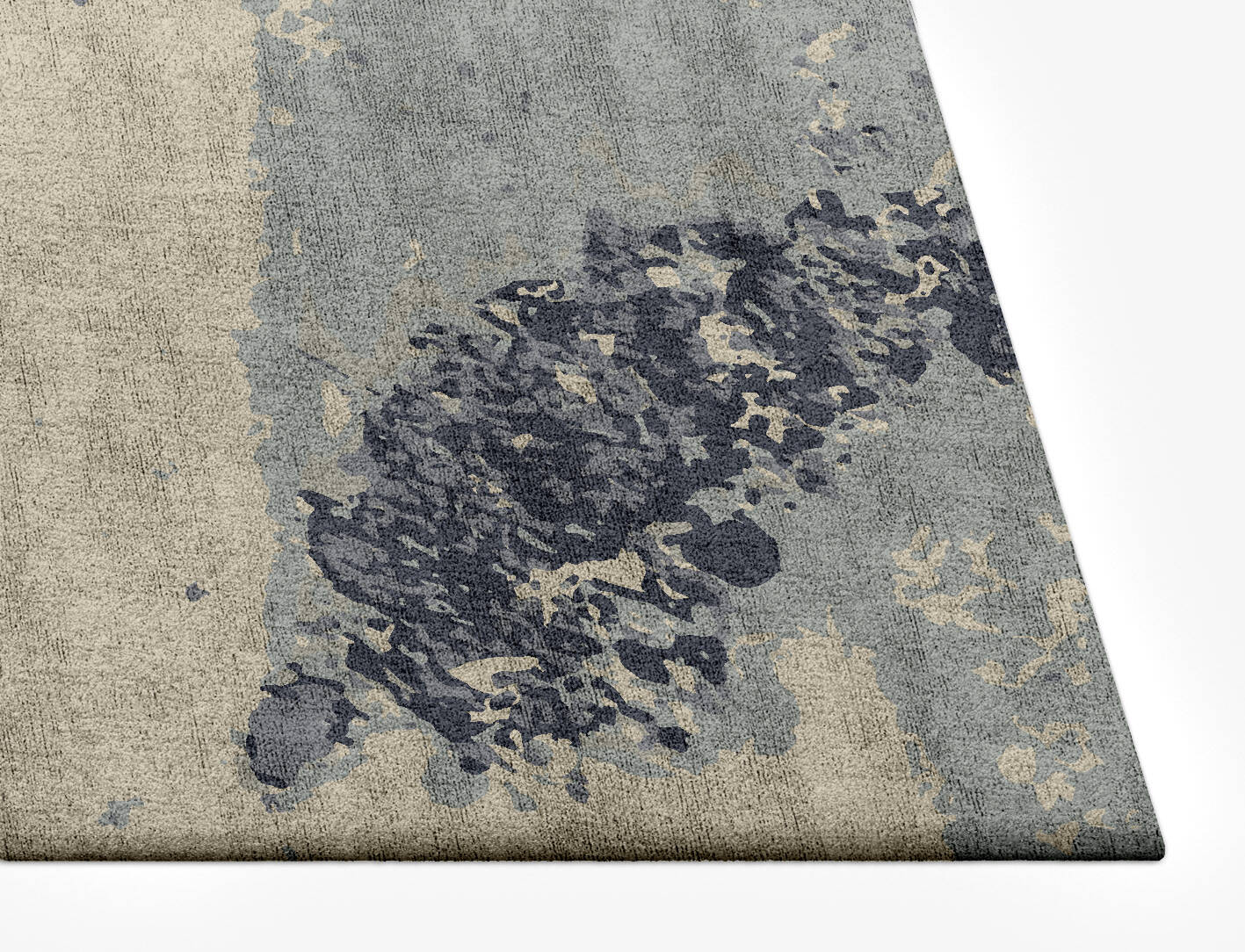 Landscape Brush Strokes Rectangle Hand Tufted Bamboo Silk Custom Rug by Rug Artisan