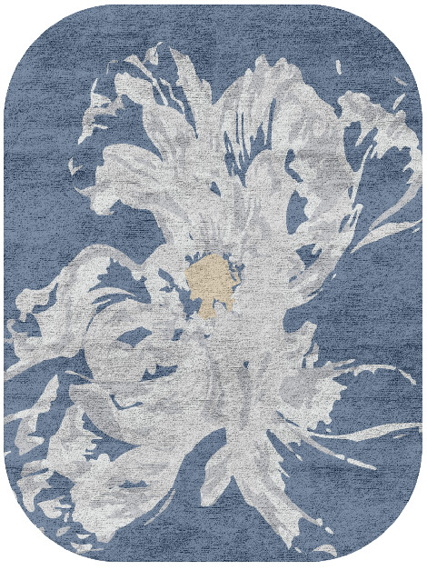 Lapis Cerulean Oblong Hand Tufted Bamboo Silk Custom Rug by Rug Artisan