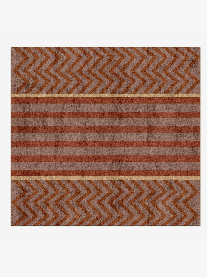 Lasso Flatweaves Square Hand Knotted Bamboo Silk Custom Rug by Rug Artisan