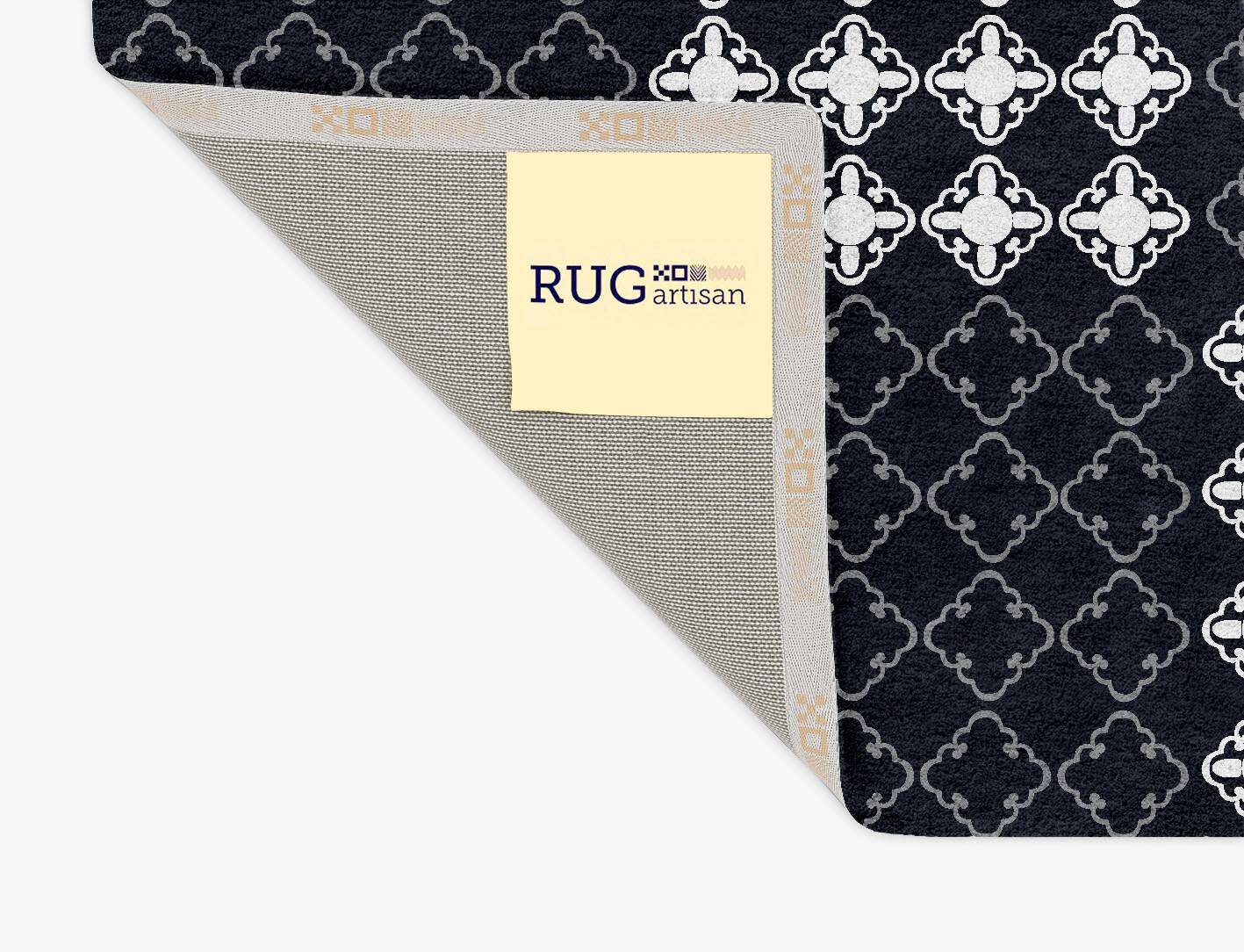 Lattice Grey Monochrome Rectangle Hand Tufted Pure Wool Custom Rug by Rug Artisan