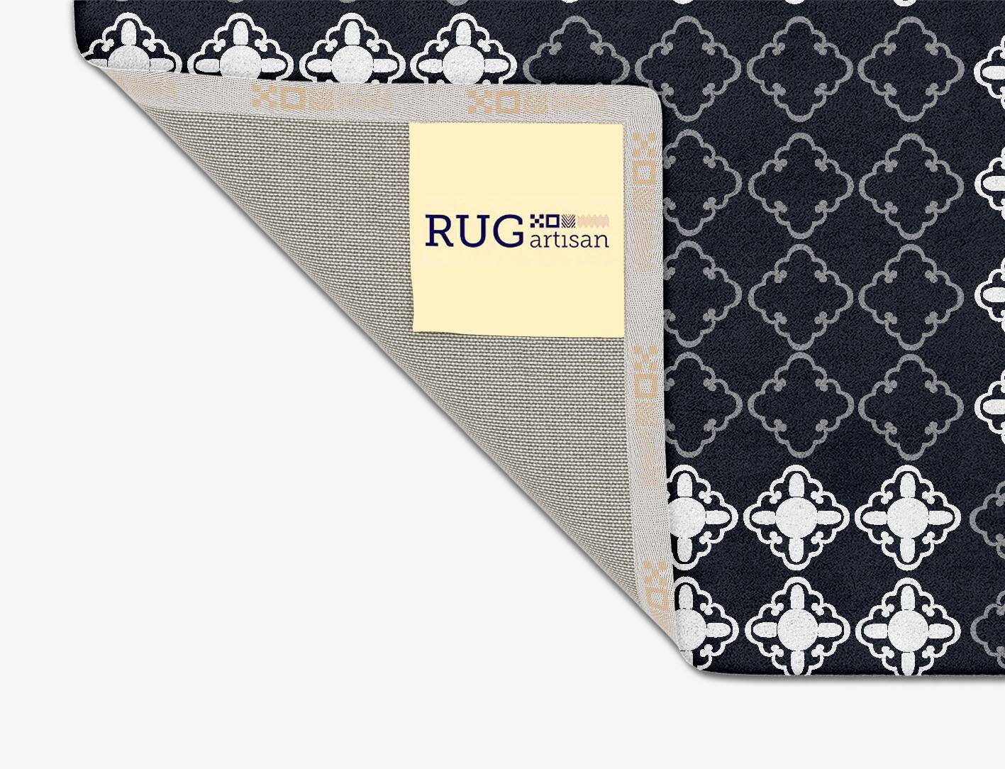 Lattice Grey Monochrome Square Hand Tufted Pure Wool Custom Rug by Rug Artisan