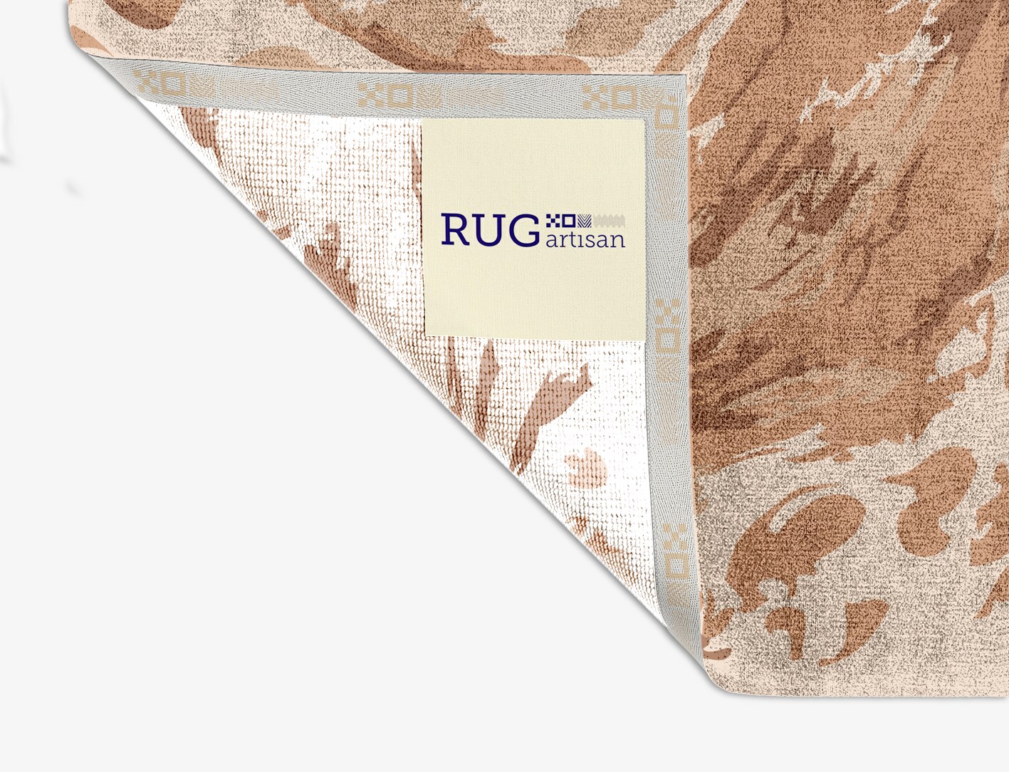 Lava Abstract Square Hand Knotted Bamboo Silk Custom Rug by Rug Artisan