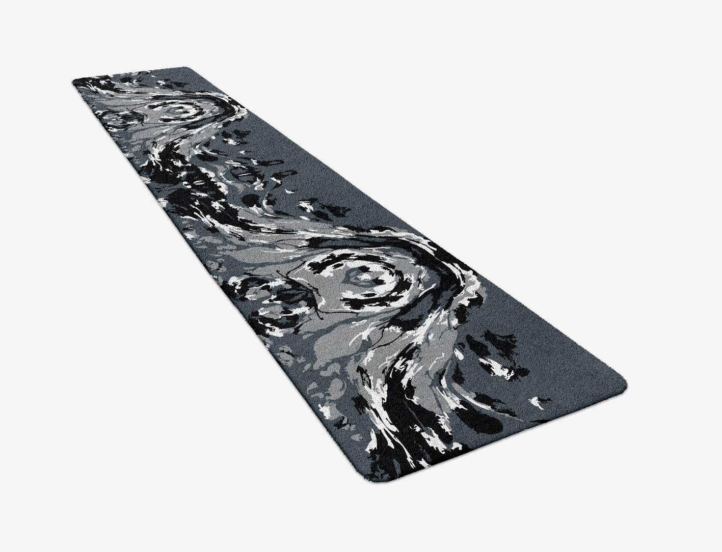 Lava Ash Monochrome Runner Hand Tufted Pure Wool Custom Rug by Rug Artisan
