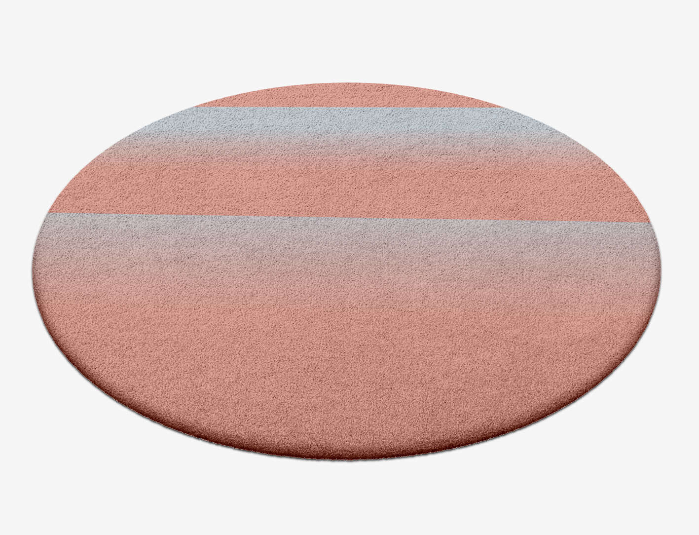 Layered Ombre Round Hand Tufted Pure Wool Custom Rug by Rug Artisan