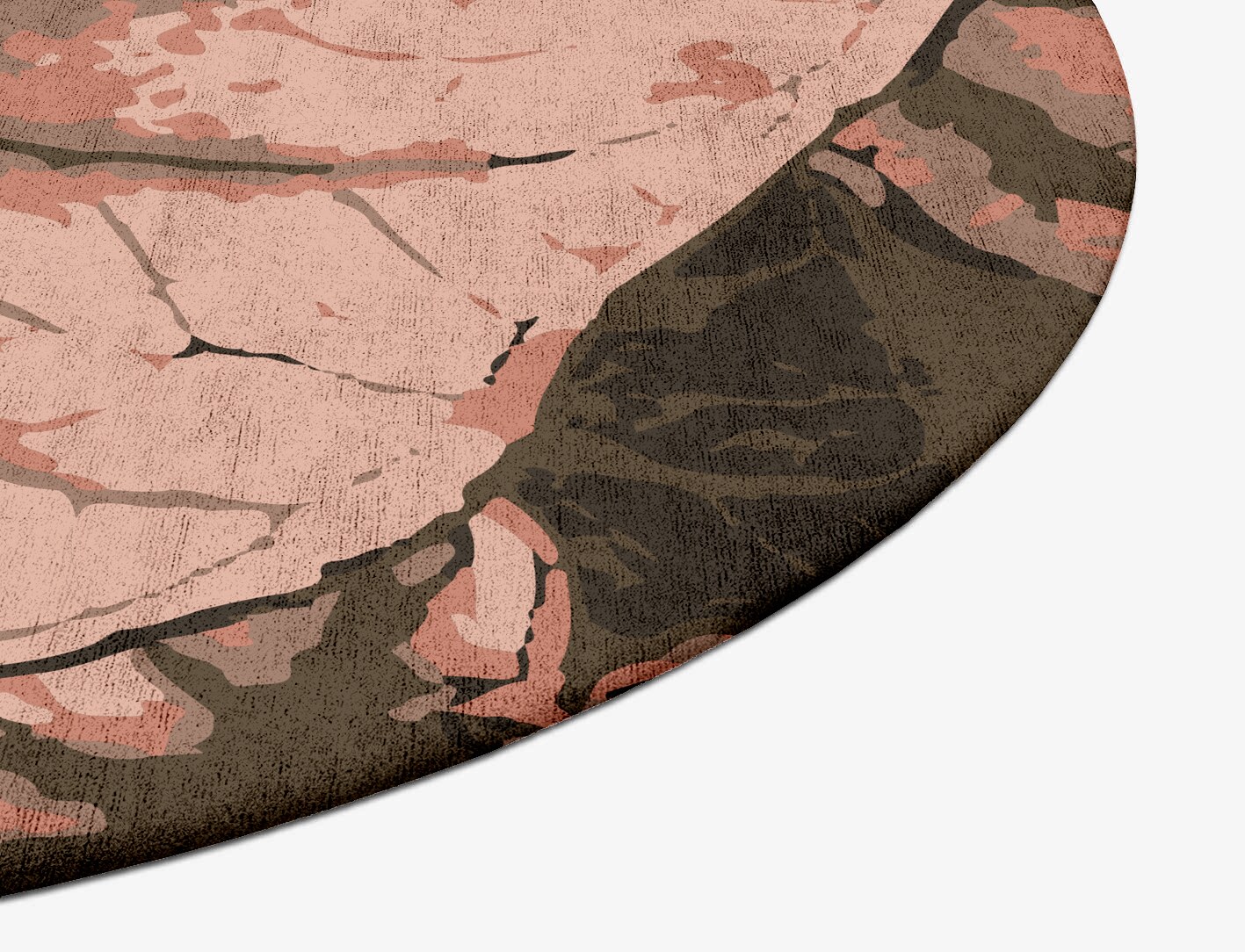 Leaf Floral Oval Hand Tufted Bamboo Silk Custom Rug by Rug Artisan