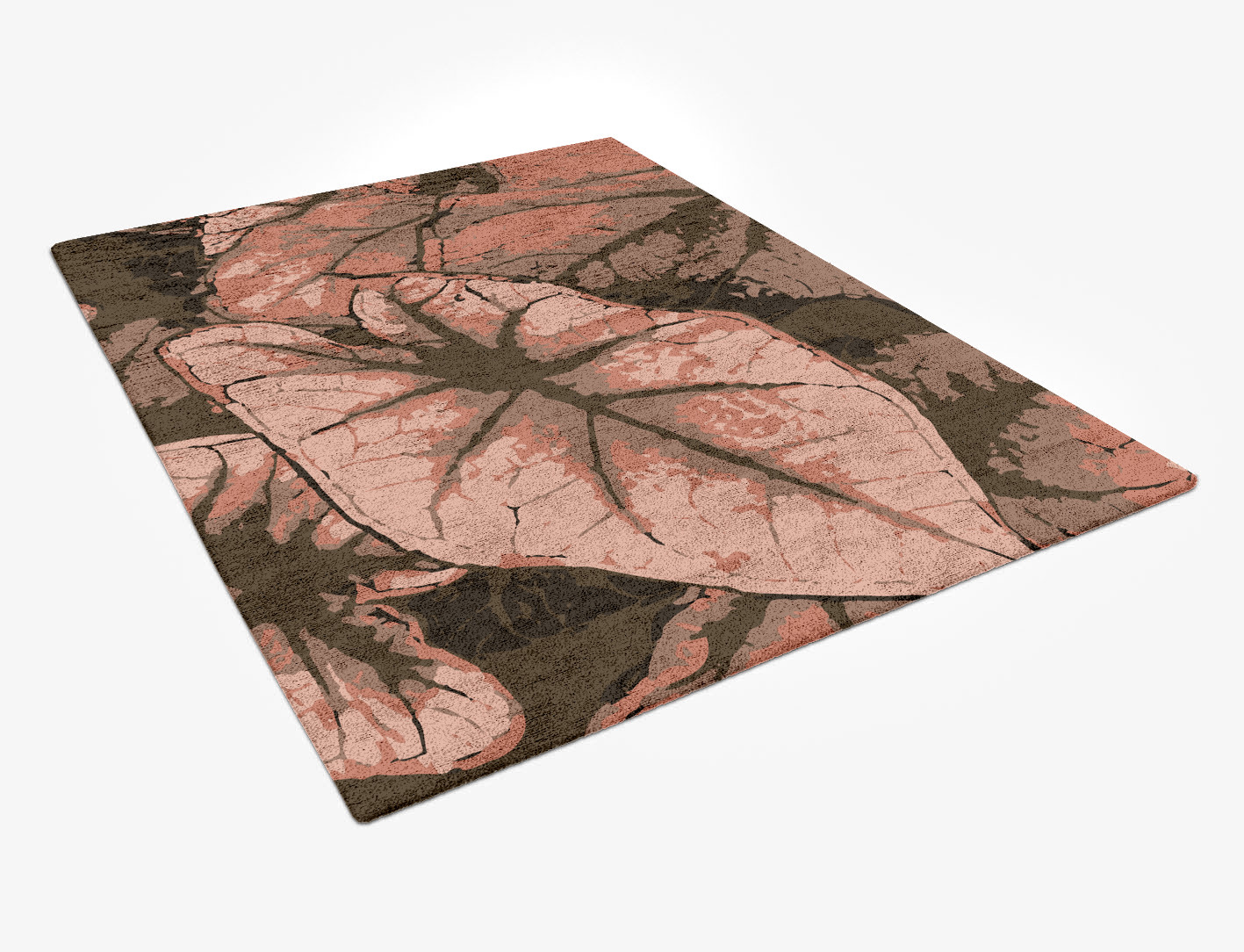 Leaf Floral Rectangle Hand Tufted Bamboo Silk Custom Rug by Rug Artisan