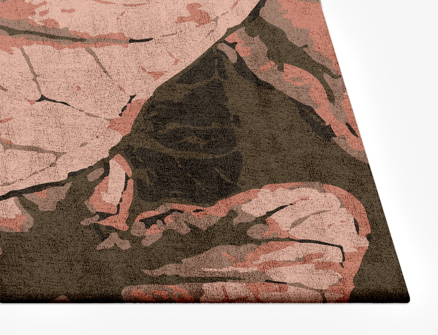 Leaf Floral Rectangle Hand Tufted Bamboo Silk Custom Rug by Rug Artisan