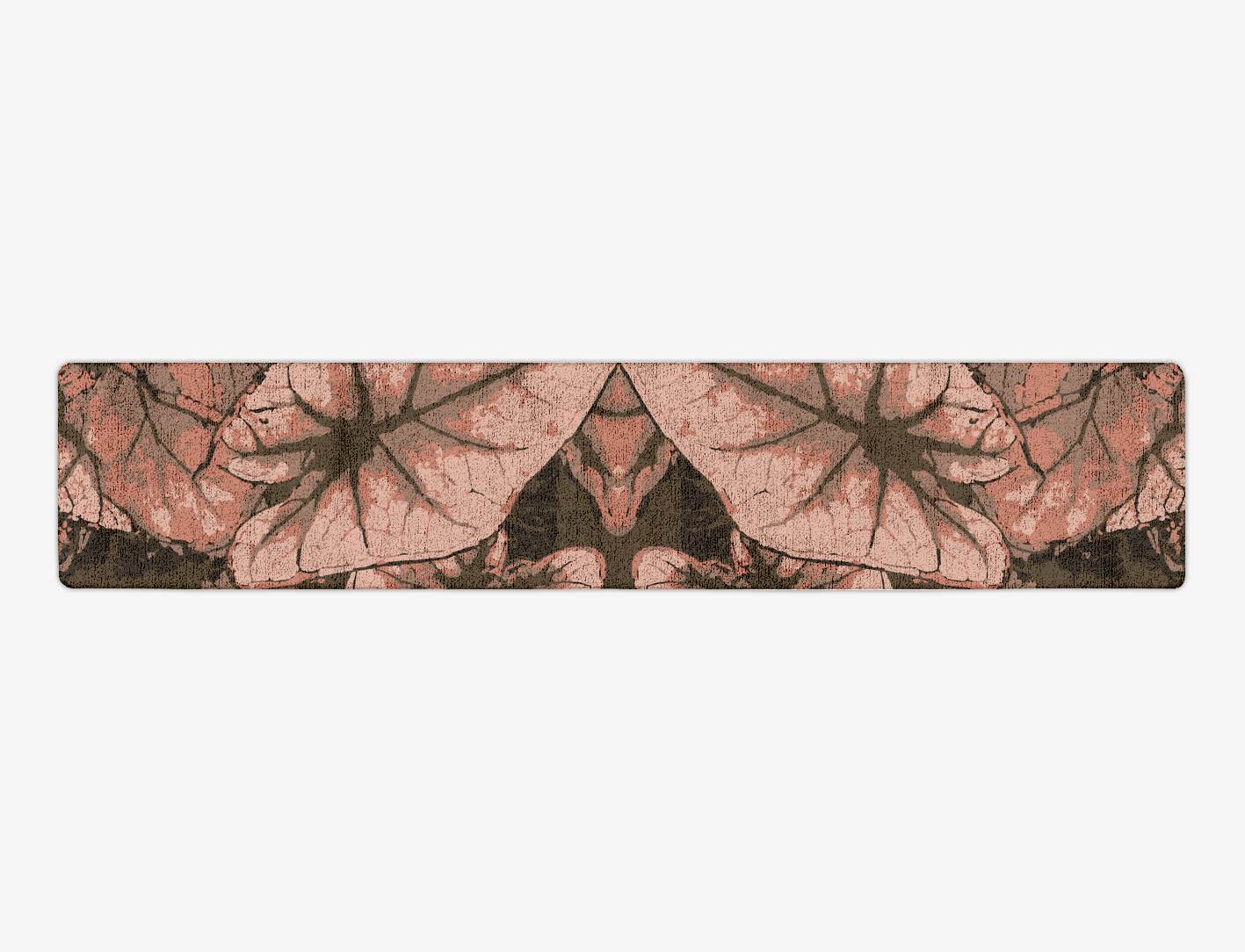 Leaf Floral Runner Hand Tufted Bamboo Silk Custom Rug by Rug Artisan