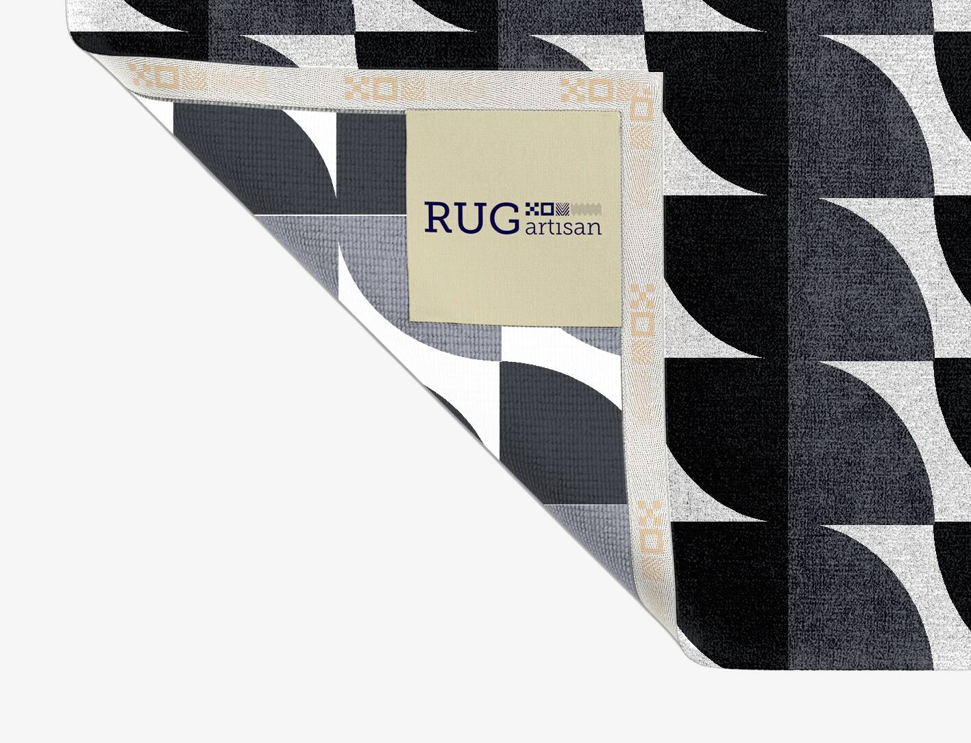 Leafy Grey Monochrome Rectangle Hand Knotted Bamboo Silk Custom Rug by Rug Artisan