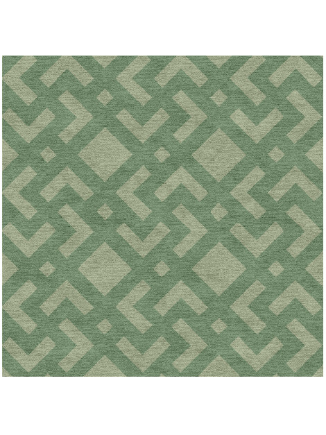 Lennox Modern Geometrics Square Hand Knotted Tibetan Wool Custom Rug by Rug Artisan