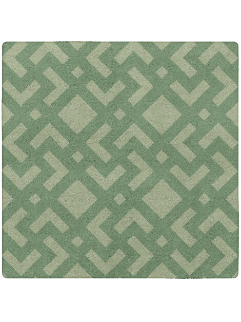 Lennox Modern Geometrics Square Hand Tufted Pure Wool Custom Rug by Rug Artisan
