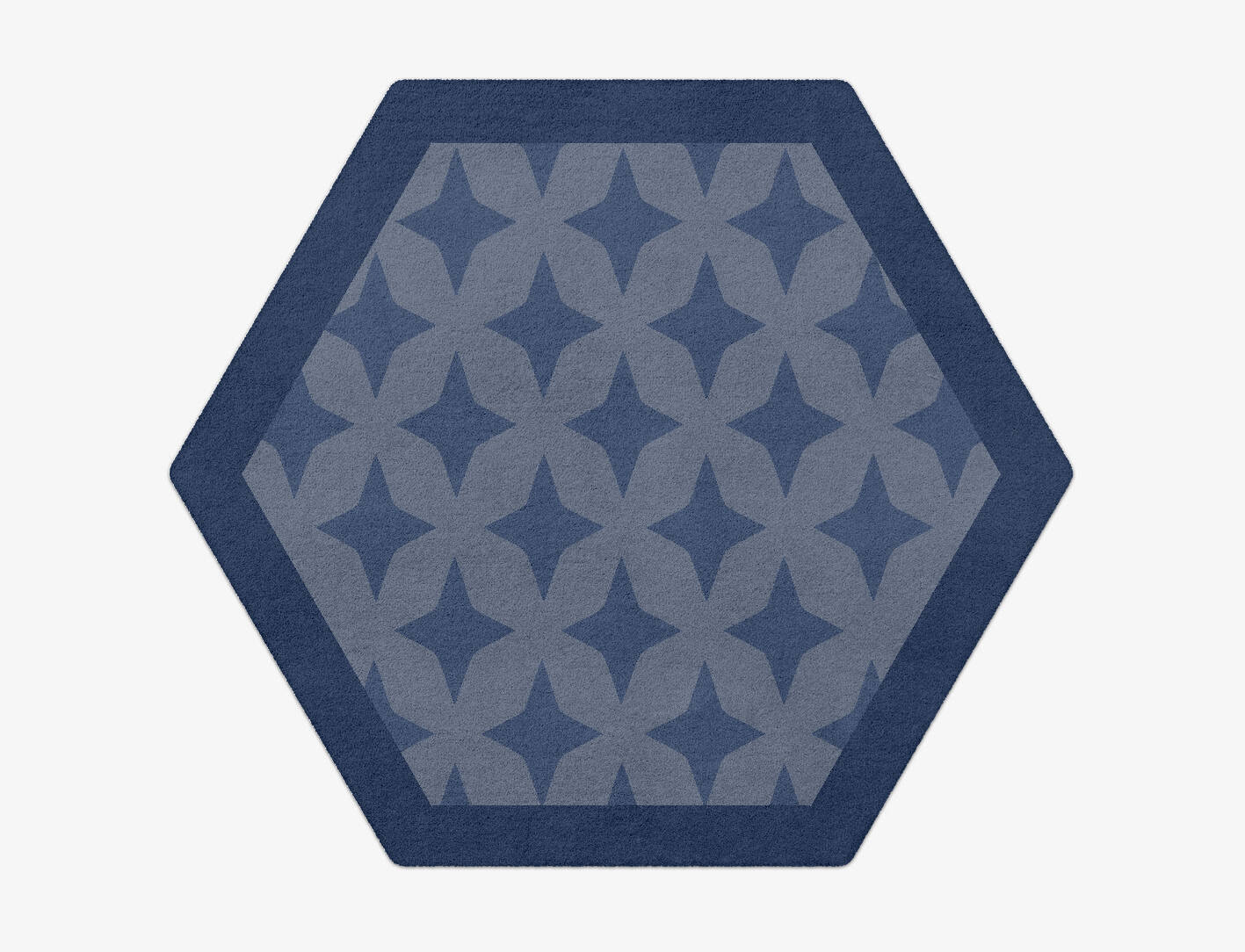 Leo Geometric Hexagon Hand Tufted Pure Wool Custom Rug by Rug Artisan