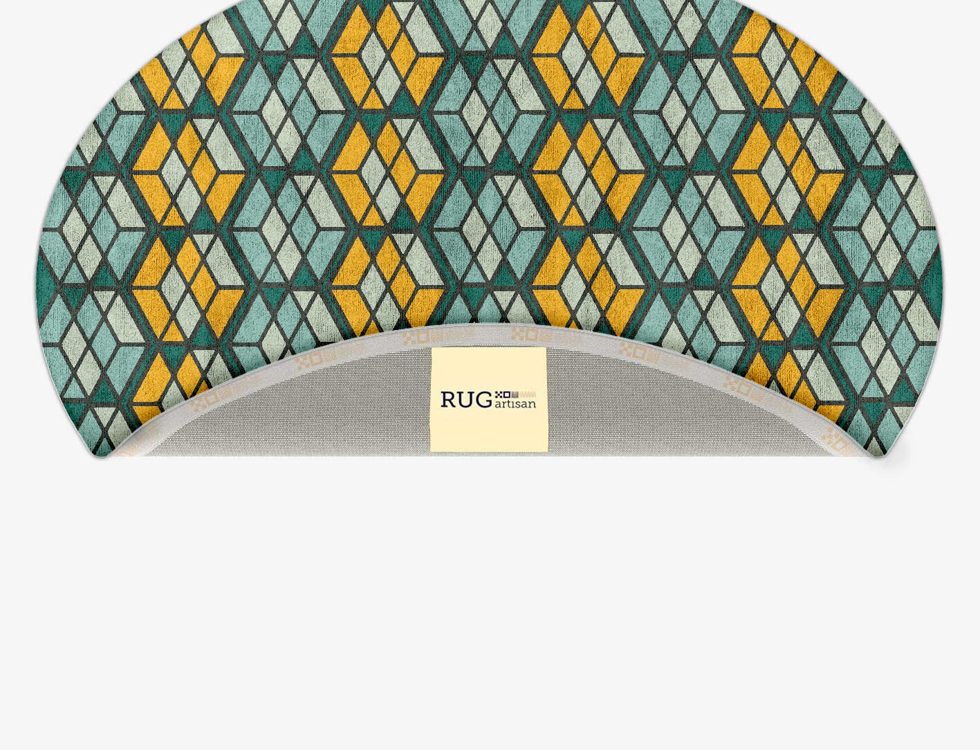 Levels Geometric Oval Hand Tufted Bamboo Silk Custom Rug by Rug Artisan