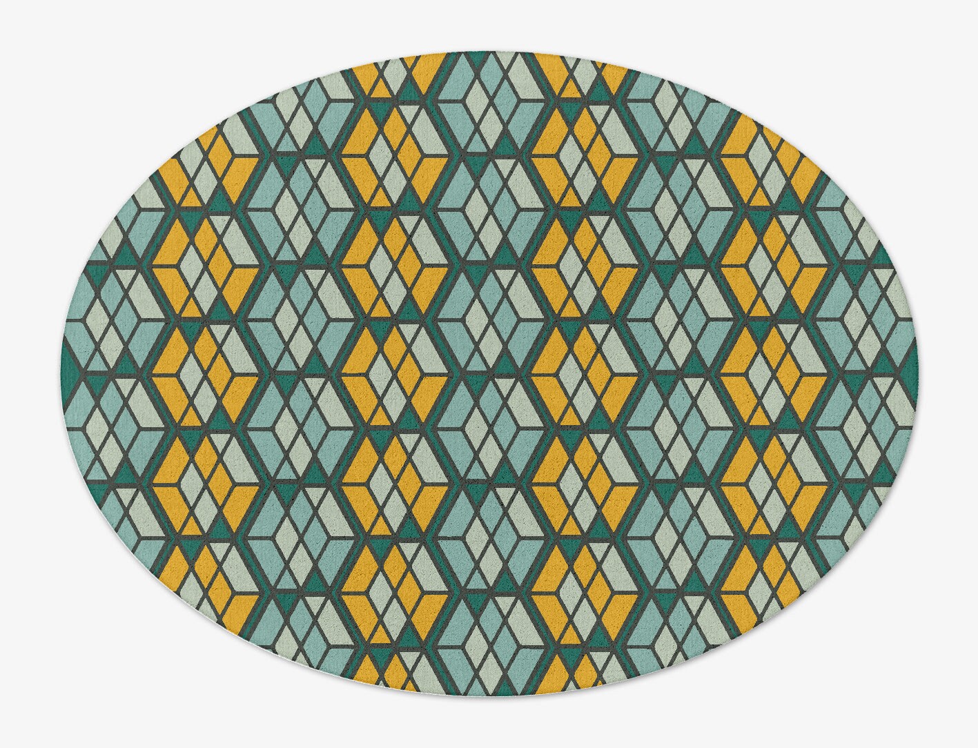 Levels Geometric Oval Hand Tufted Pure Wool Custom Rug by Rug Artisan