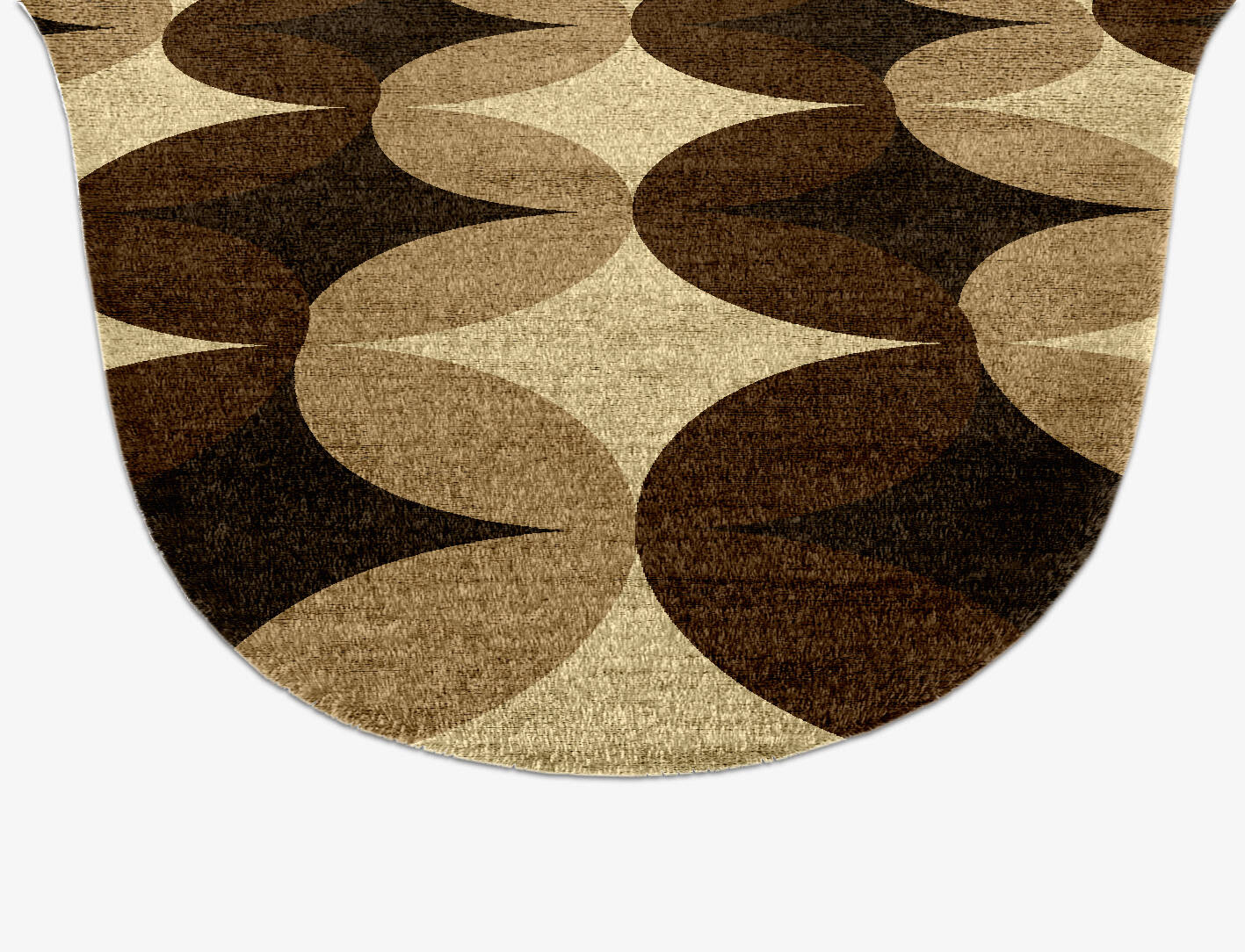 Light Shadows Modern Geometrics Drop Hand Knotted Bamboo Silk Custom Rug by Rug Artisan