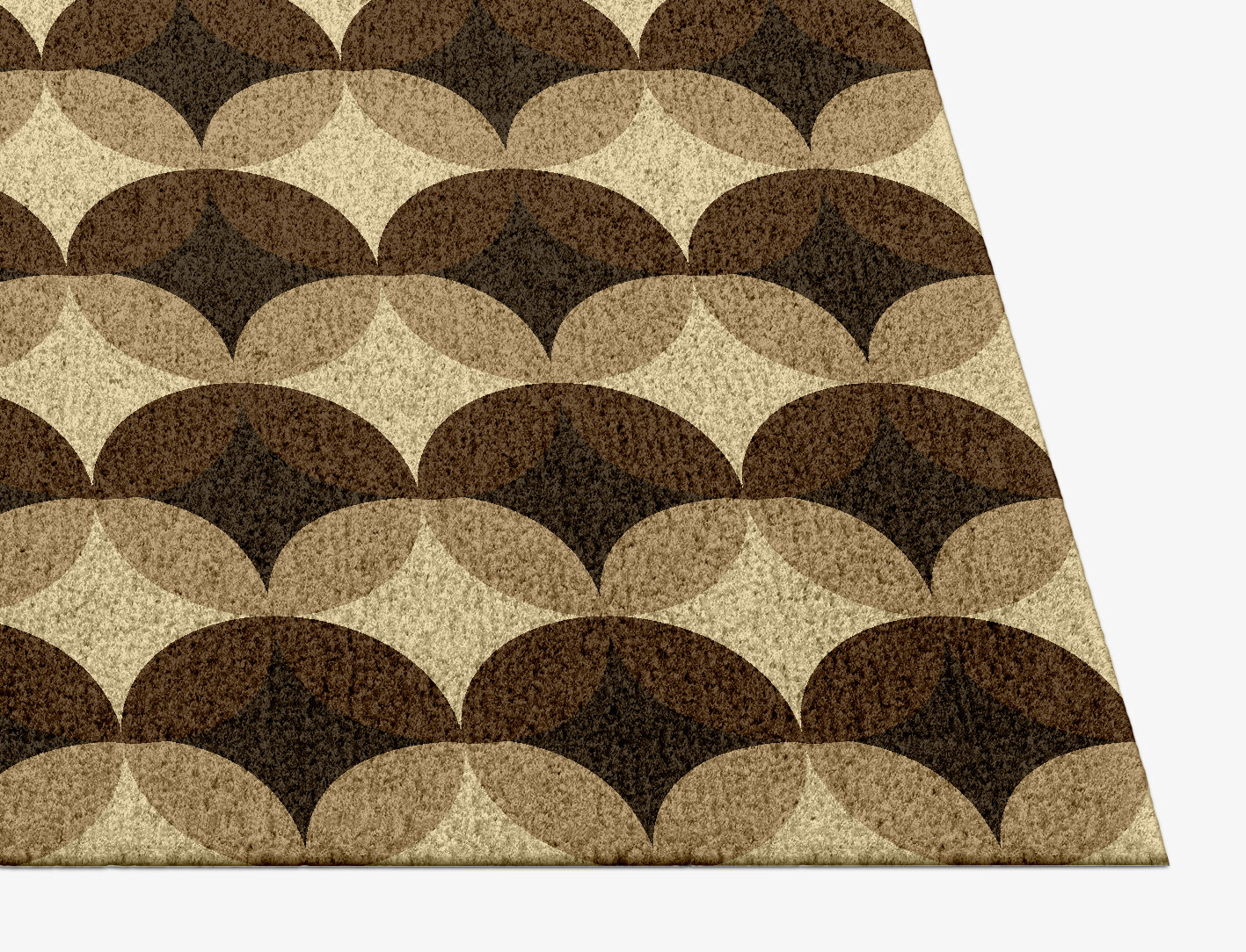 Light Shadows Geometric Rectangle Hand Knotted Tibetan Wool Custom Rug by Rug Artisan