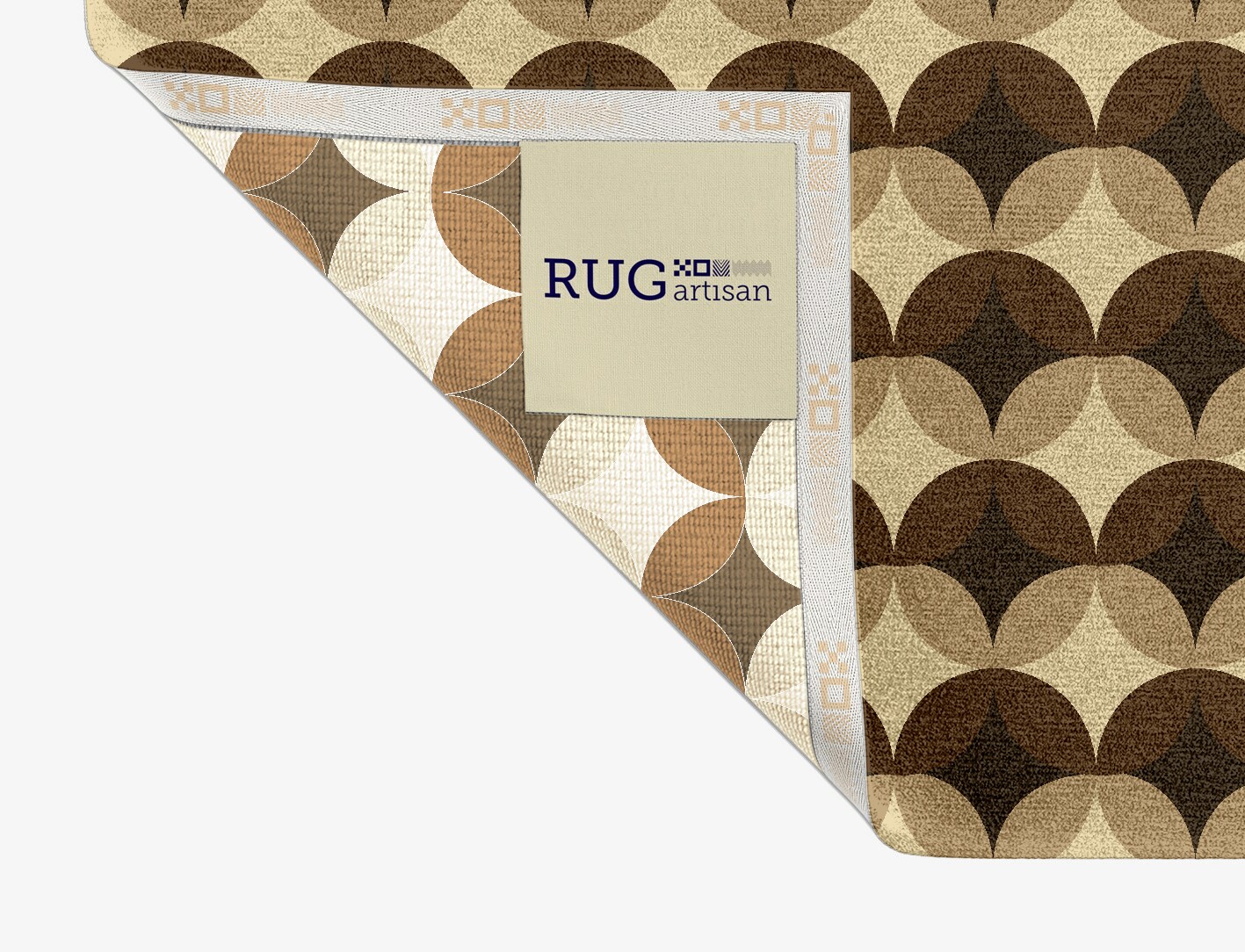 Light Shadows Geometric Rectangle Hand Knotted Tibetan Wool Custom Rug by Rug Artisan
