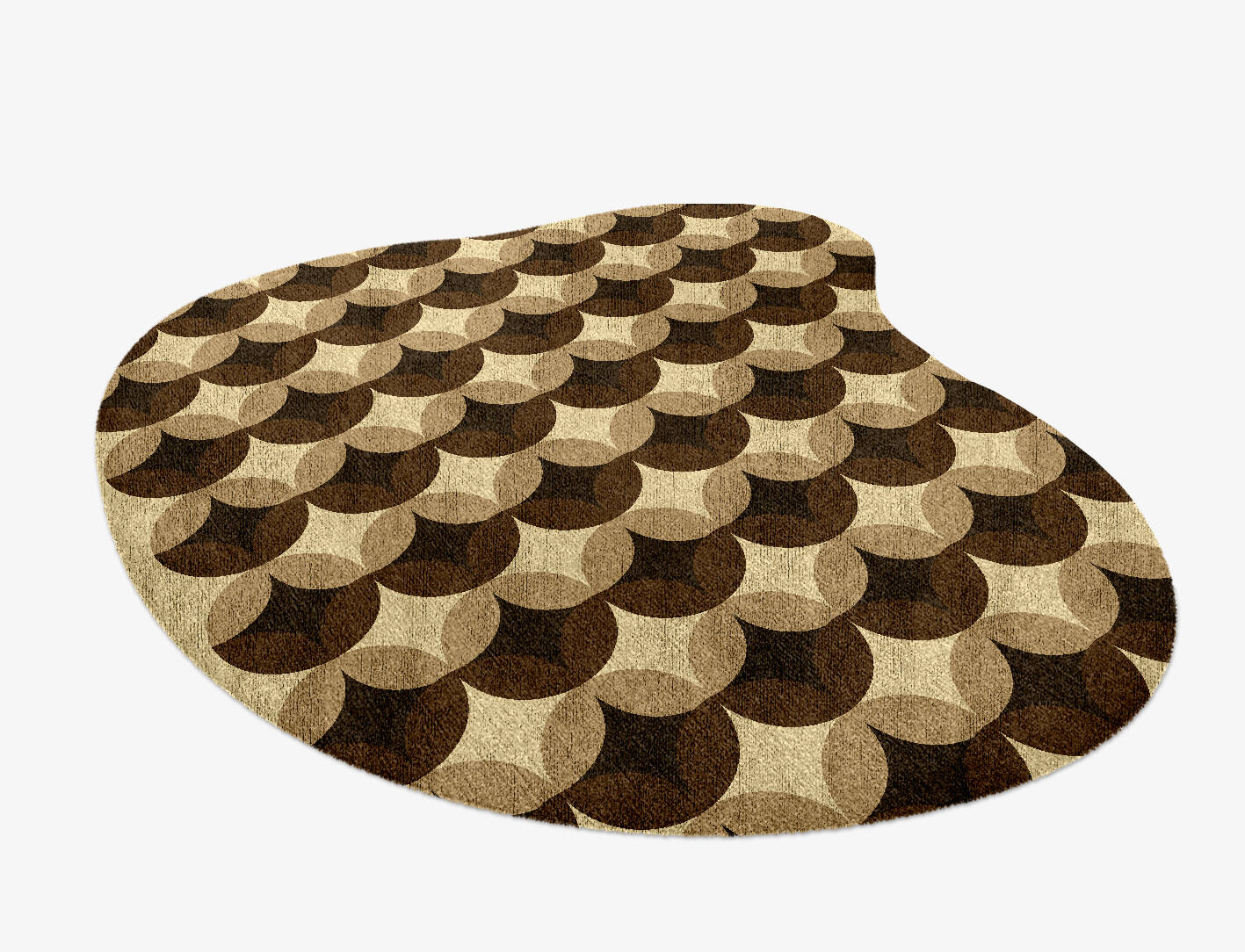 Light Shadows Modern Geometrics Splash Hand Knotted Bamboo Silk Custom Rug by Rug Artisan