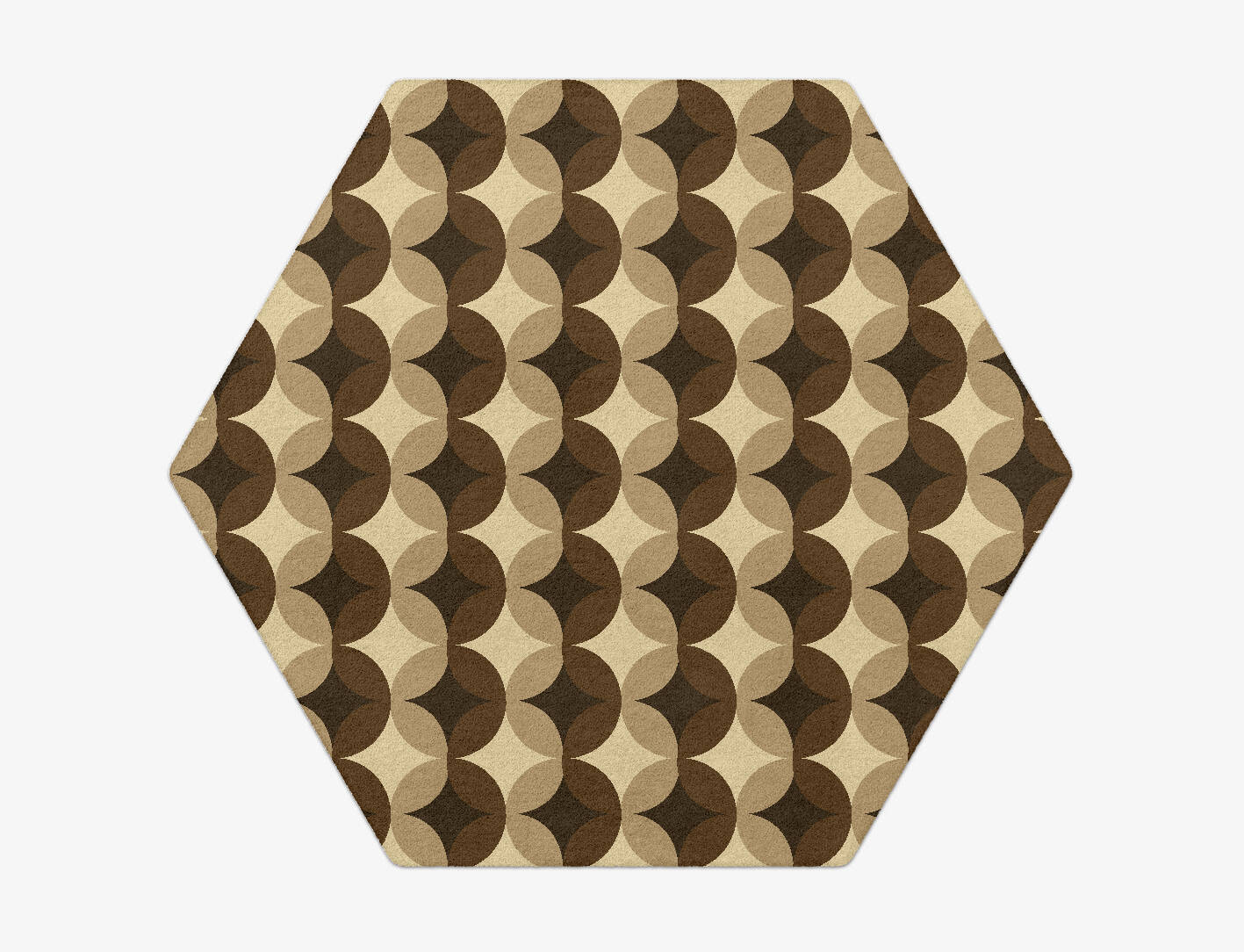 Light Shadows Modern Geometrics Hexagon Hand Tufted Pure Wool Custom Rug by Rug Artisan