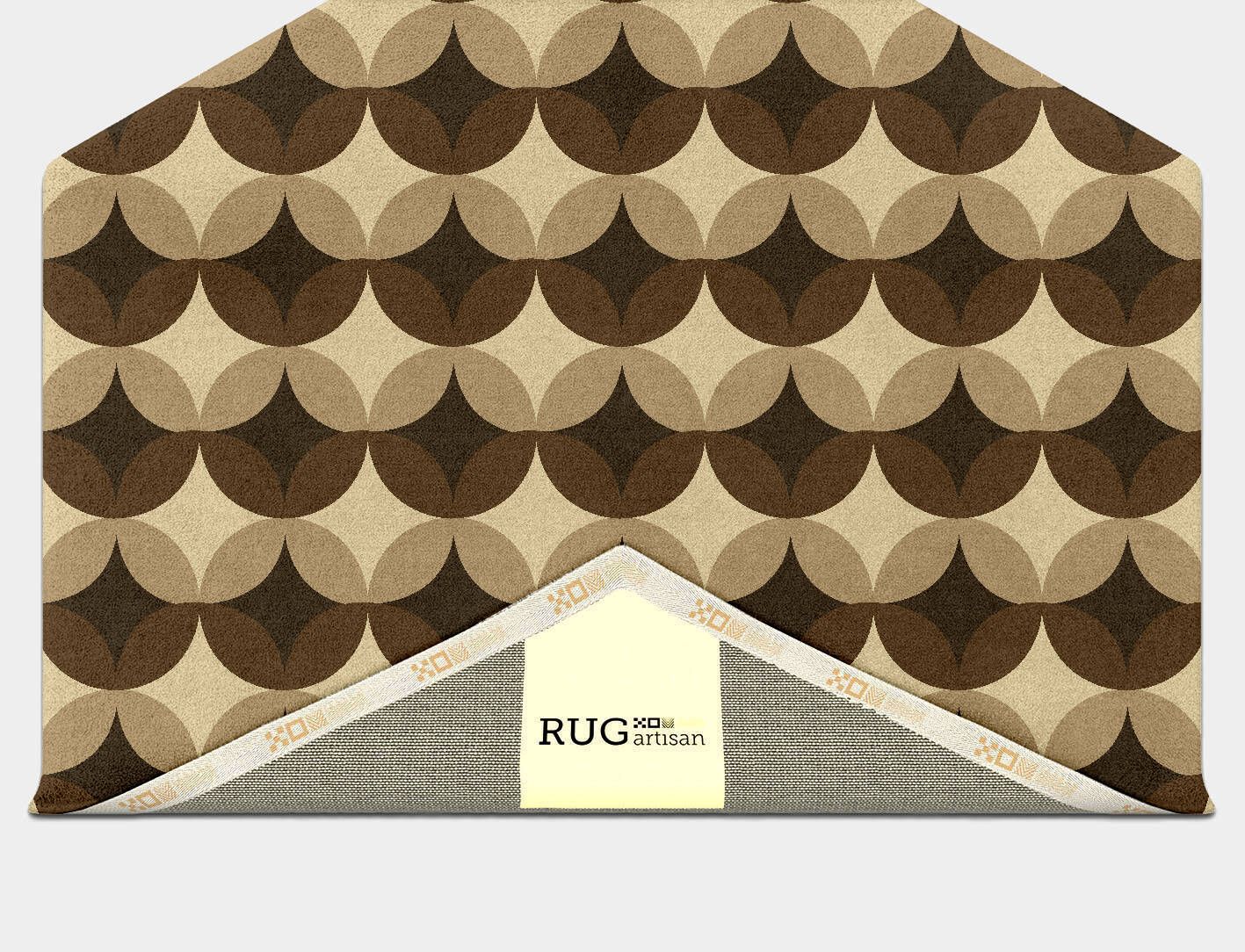 Light Shadows Modern Geometrics Hexagon Hand Tufted Pure Wool Custom Rug by Rug Artisan