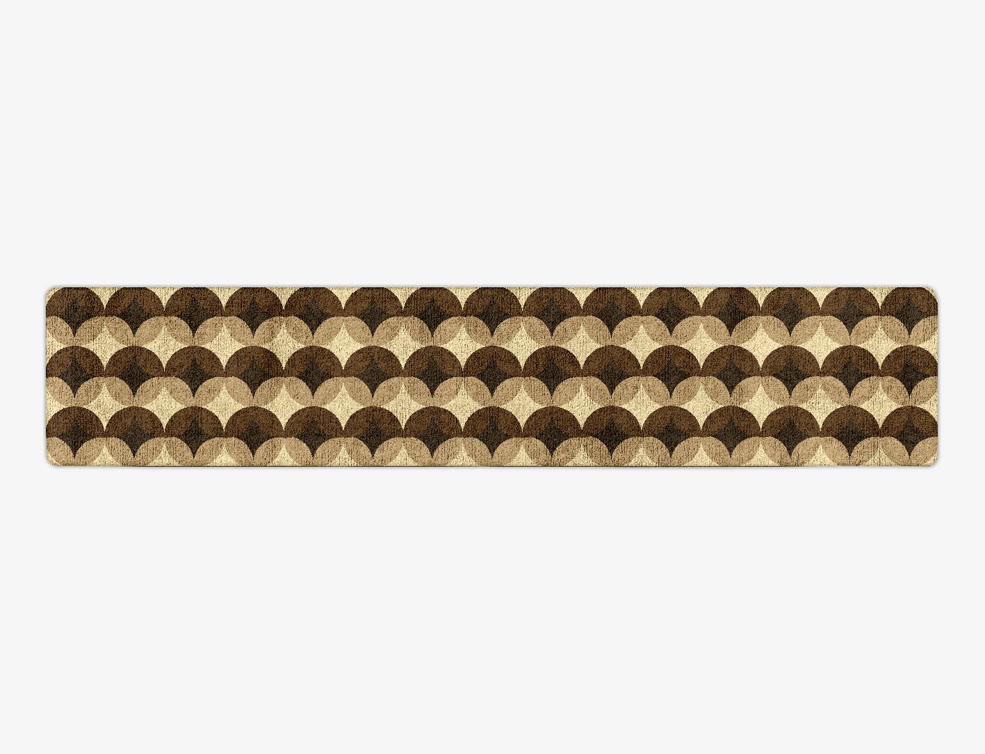 Light Shadows Geometric Runner Hand Tufted Bamboo Silk Custom Rug by Rug Artisan