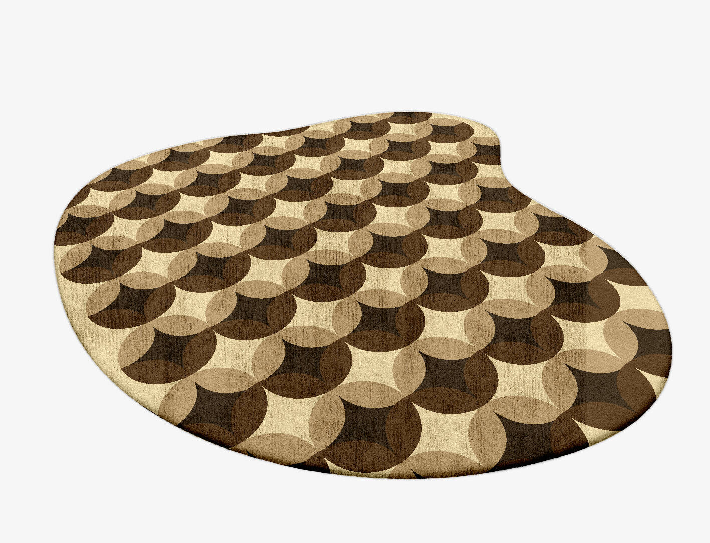 Light Shadows Modern Geometrics Splash Hand Tufted Bamboo Silk Custom Rug by Rug Artisan