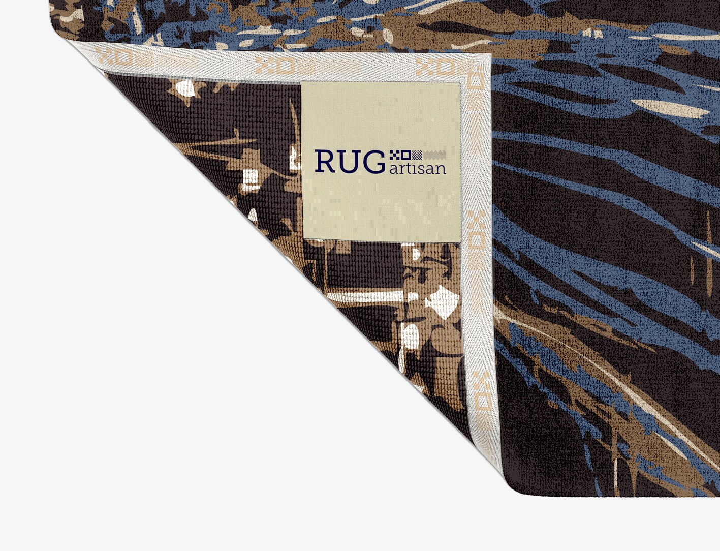 Lightfall Abstract Rectangle Hand Knotted Bamboo Silk Custom Rug by Rug Artisan