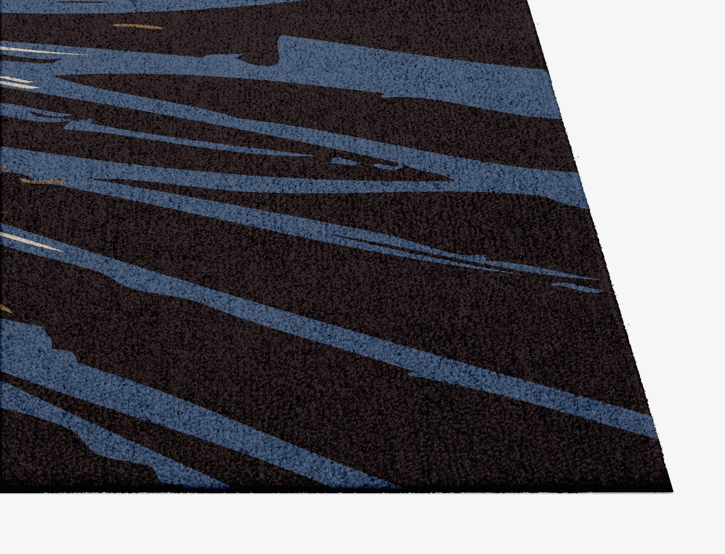 Lightfall Abstract Square Hand Knotted Tibetan Wool Custom Rug by Rug Artisan