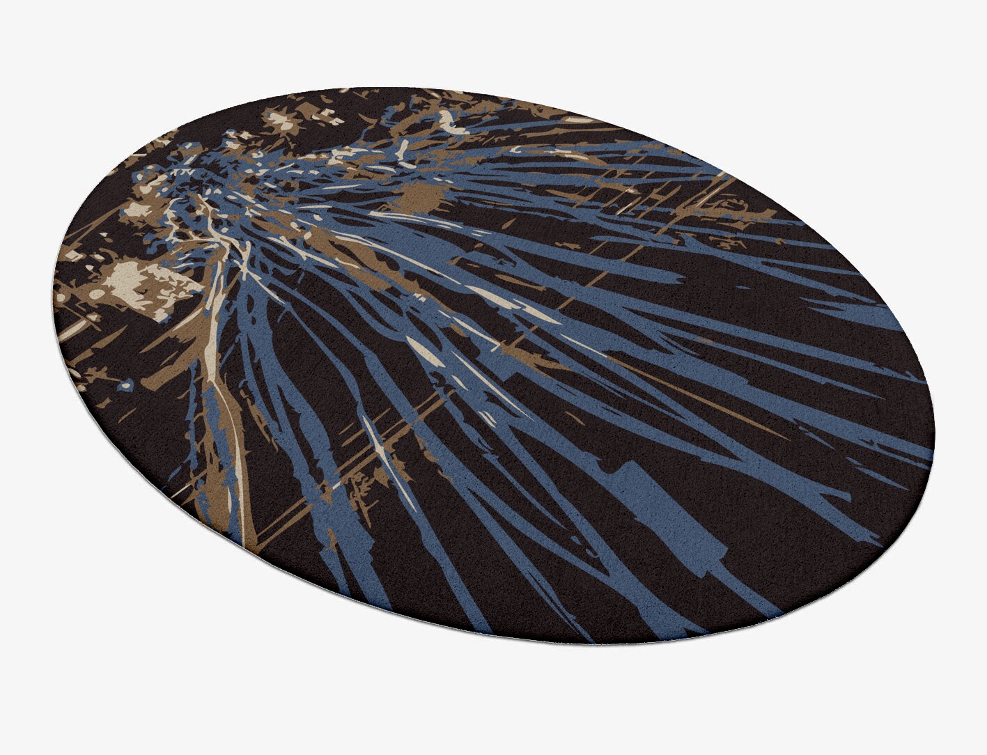 Lightfall Abstract Oval Hand Tufted Pure Wool Custom Rug by Rug Artisan